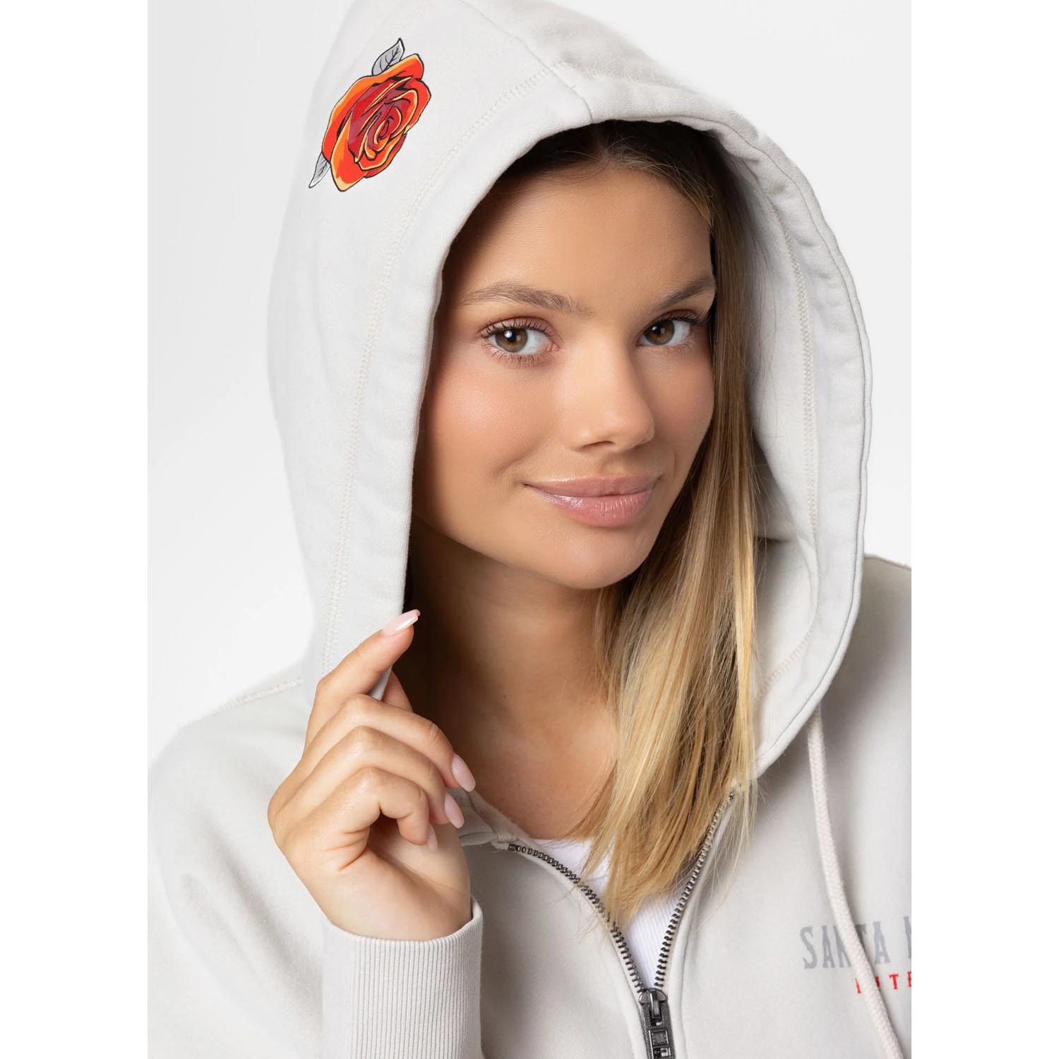 Pit Bull West Coast Zip Hoody, Women, Santa Muerte, white, M/L