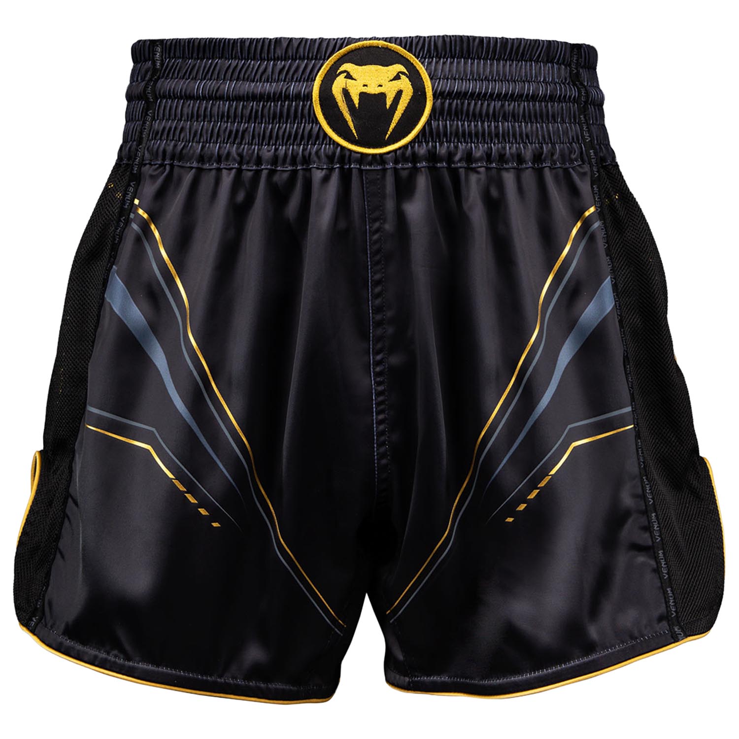 VENUM Muay Thai Shorts, Streamline, black-gold, S