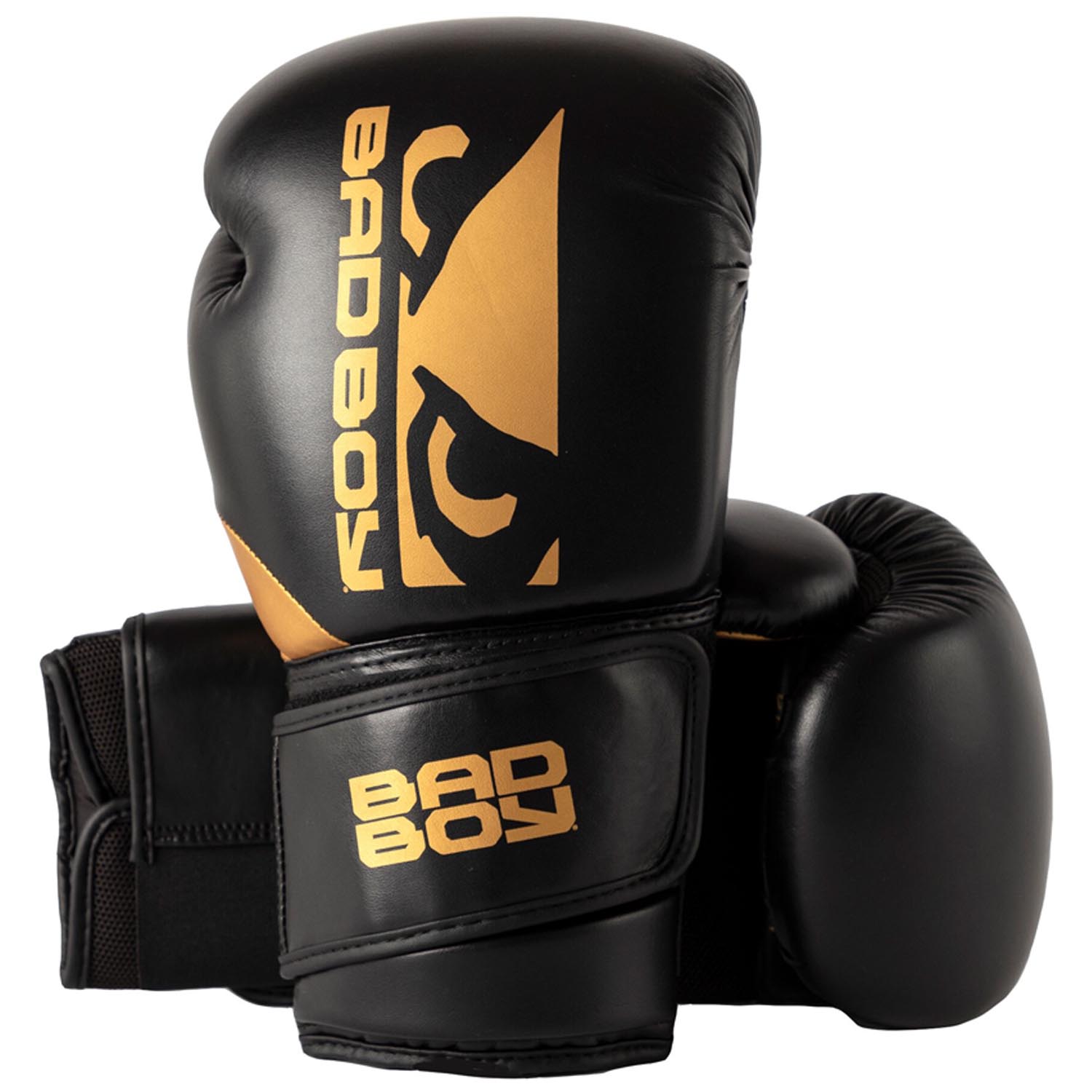 Bad Boy Boxing Gloves, Zeus, black-gold, 14 Oz