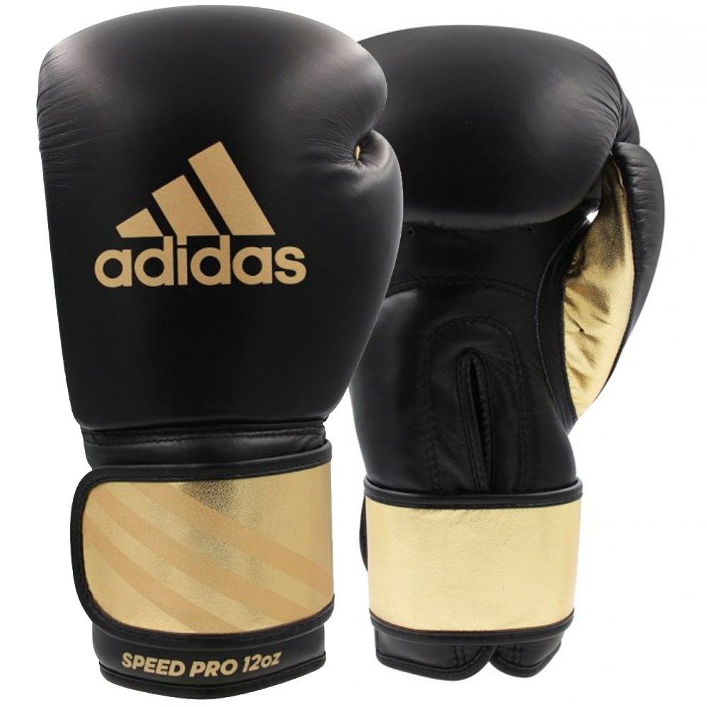 adidas Boxhandschuhe, Speed Pro, schwarz-gold, 12 Oz | 12 Oz | 740138-1