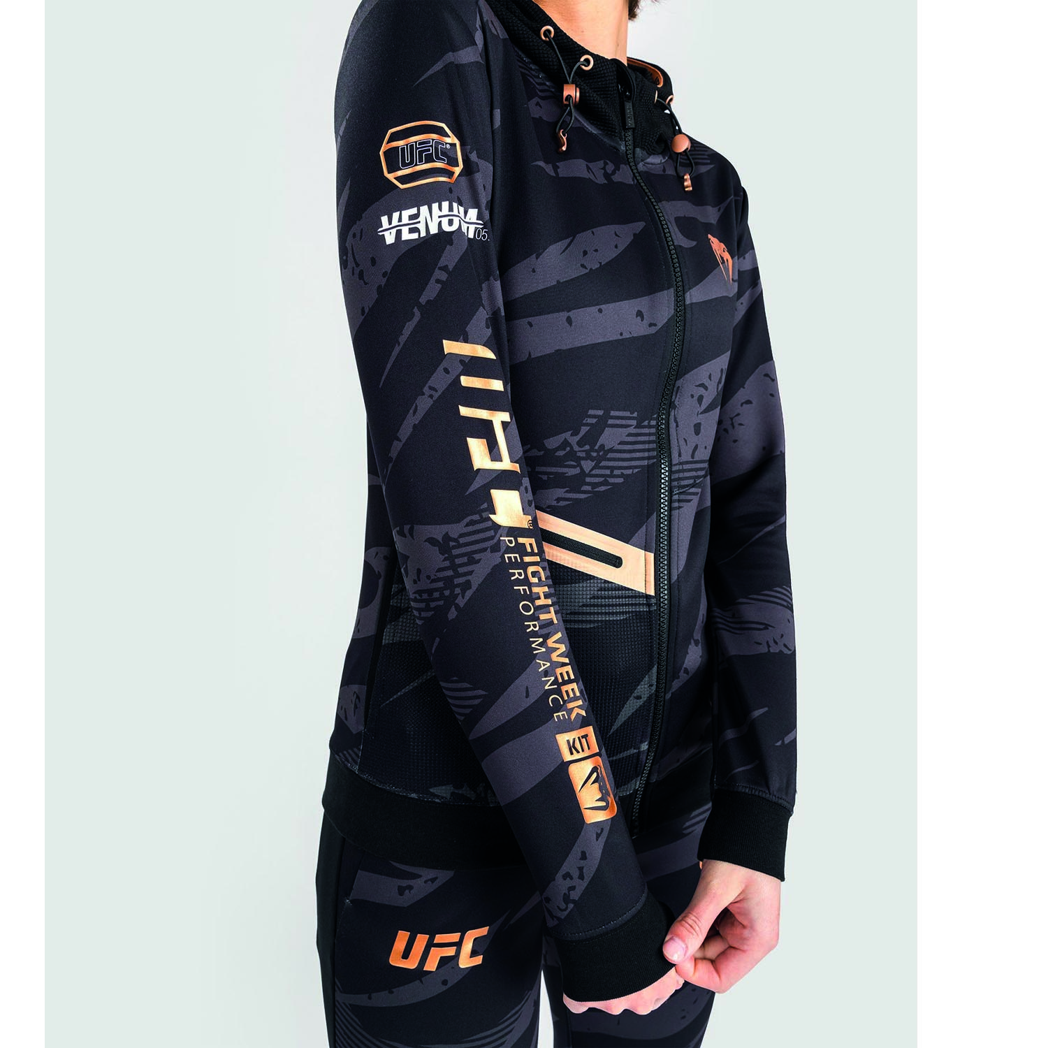 VENUM Zip Hoody, Damen, UFC Fight Week, Adrenaline, urban camo