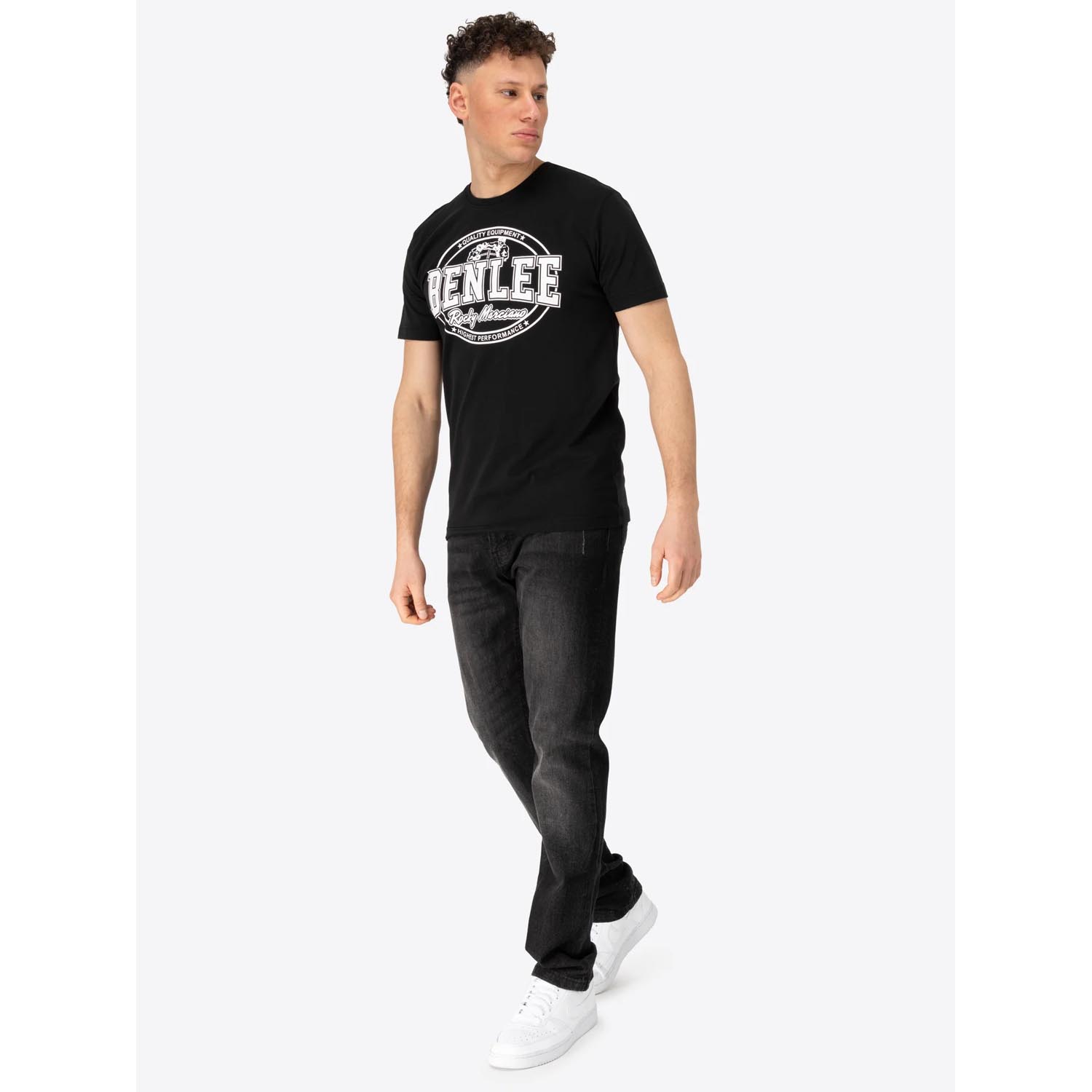 BENLEE T-Shirt, Darien, black-white
