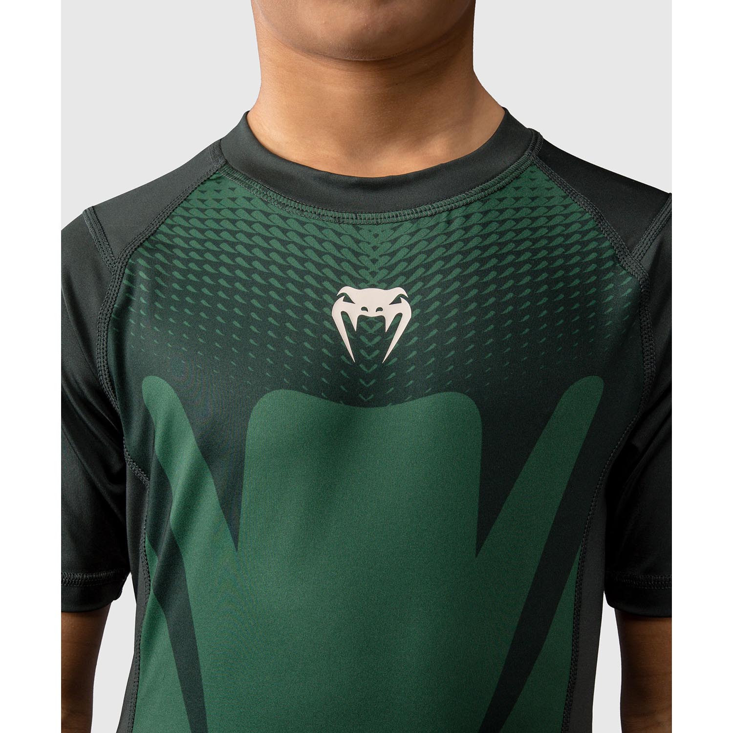 VENUM Rashguard, S/S, Kids, Attack, green-white, 14 J