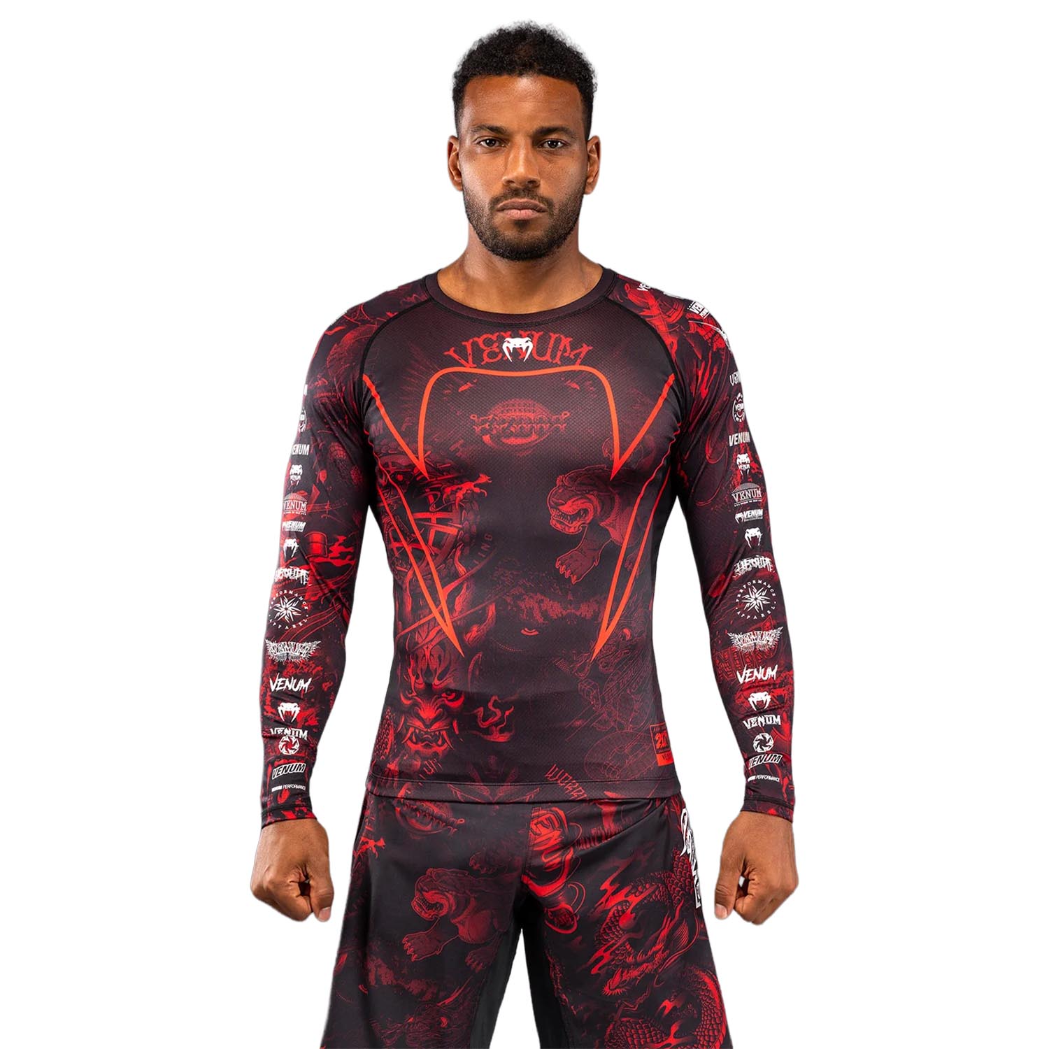 VENUM Rashguard, L/S, 20Th Anniversary, black-red, M