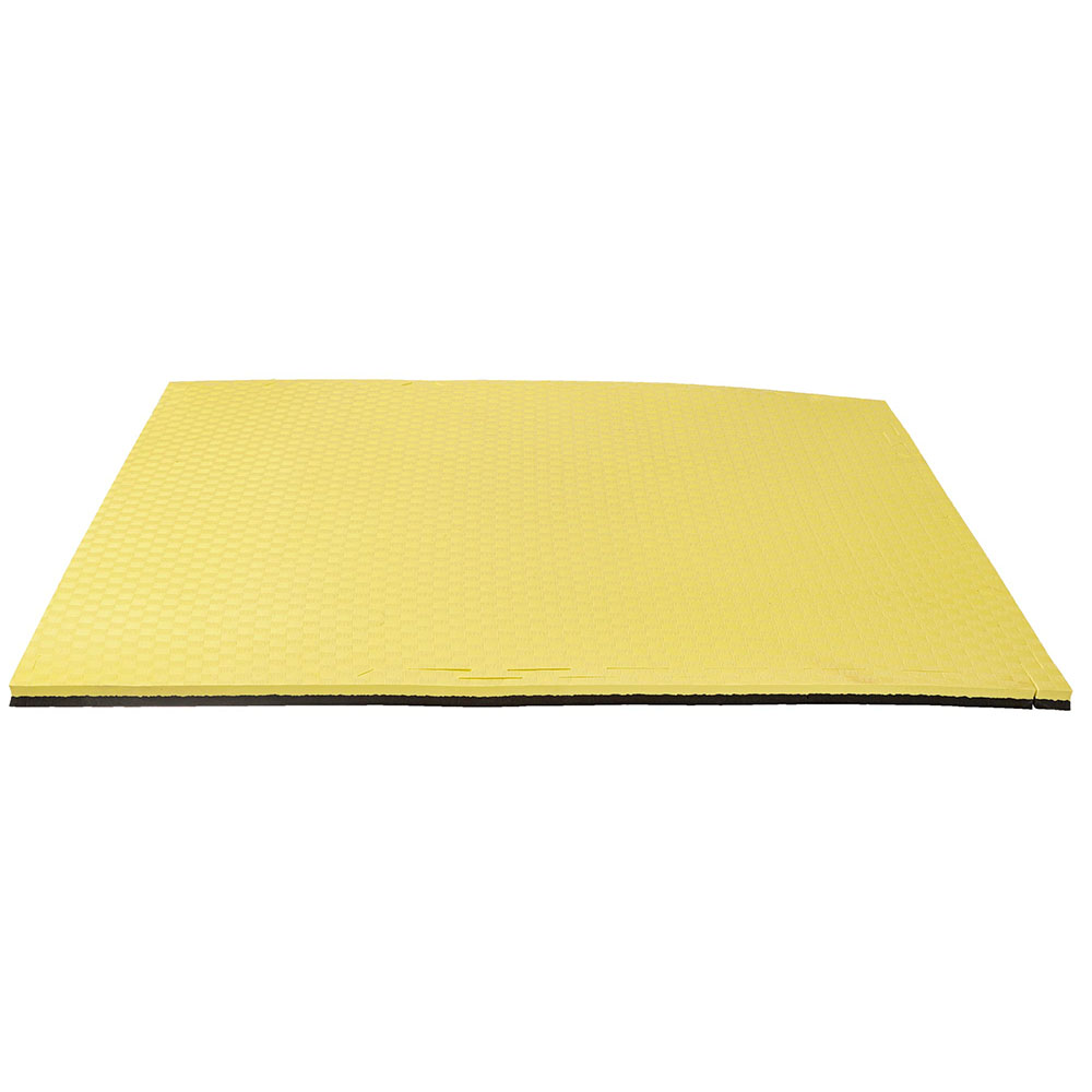 Ju-Sports Puzzle Mat, Pro Checker, black-yellow, 2 cm