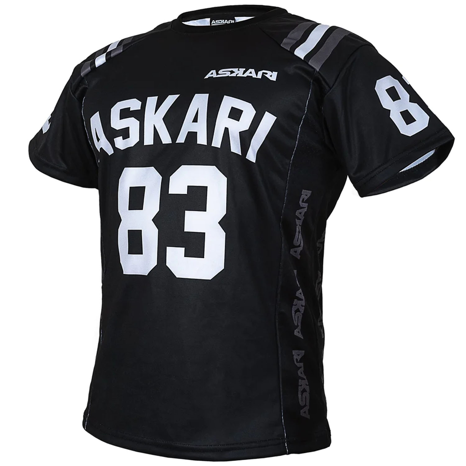 ASKARI, Fitness Shirt, Askari 83, schwarz-weiß