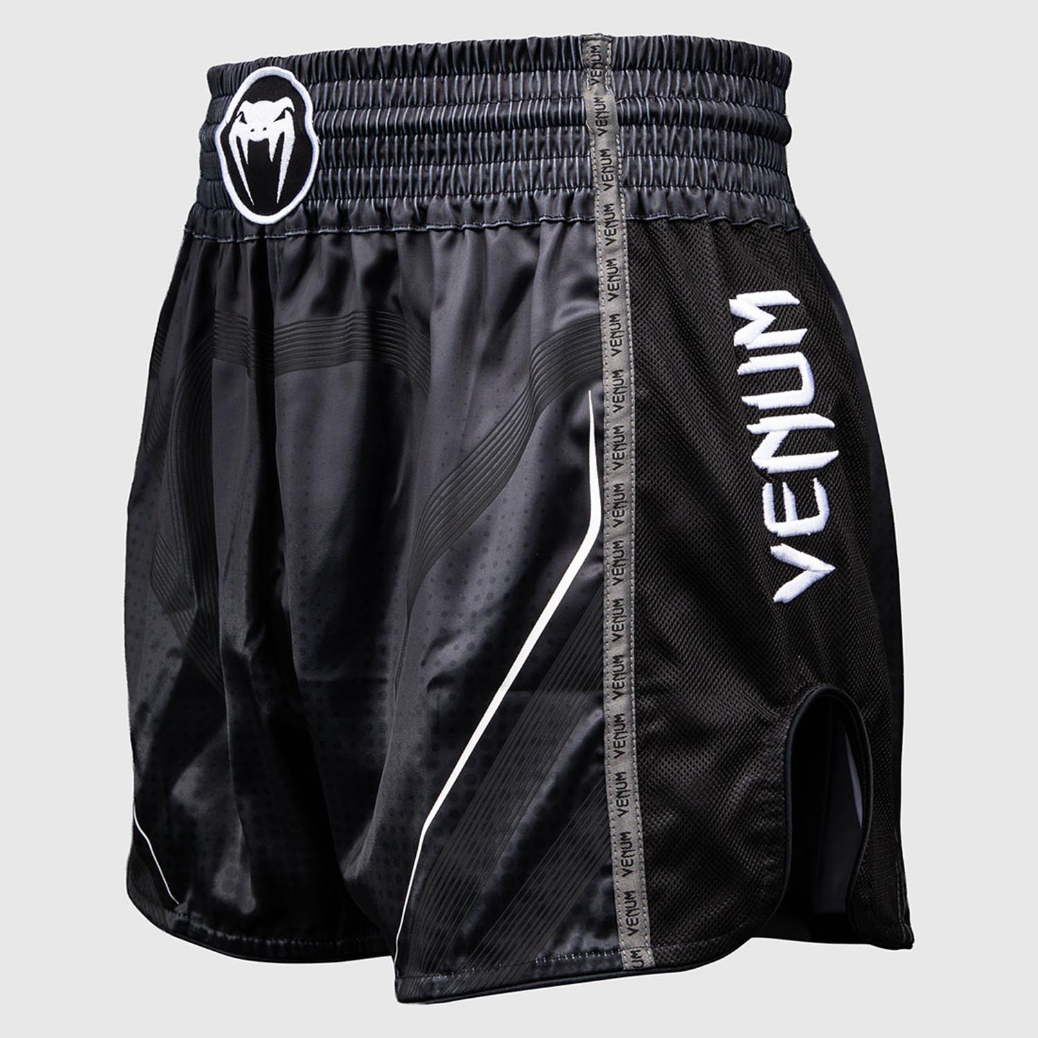 VENUM Muay Thai Shorts, Stealth, black-white, XXL