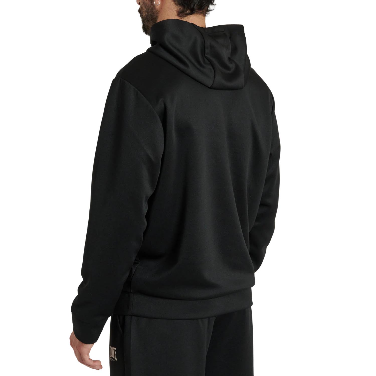 LEONE Hoody, Logo, black-white, S