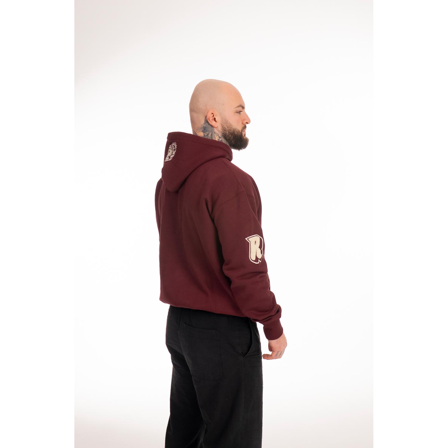 RINGLIFE Hoodie, College, dark red, XXL