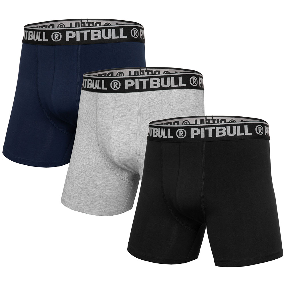 Pit Bull West Coast Boxer, 3er Pack, navy-grau-schw, S