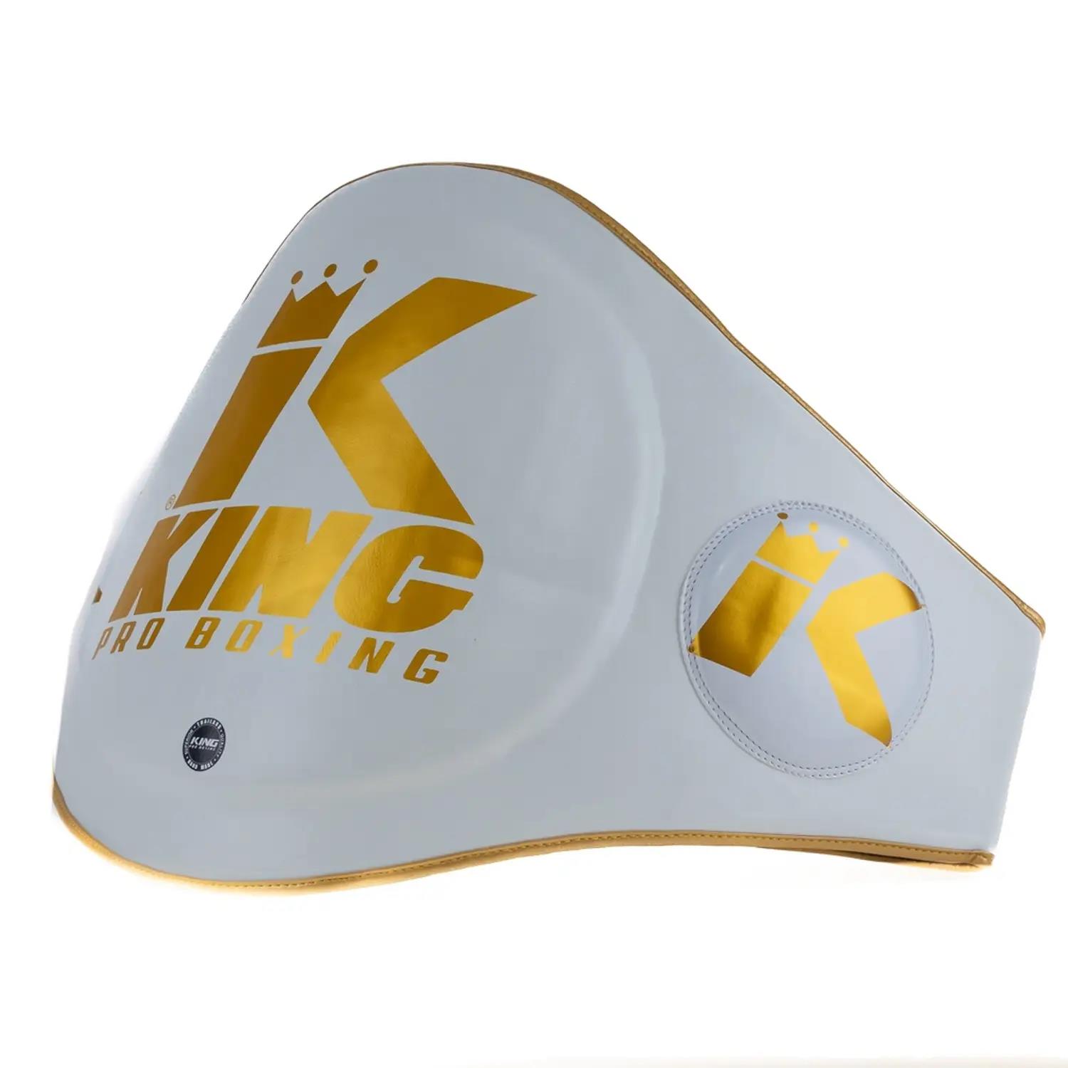 KING PRO BOXING Belly Protector, KPB BP, white-gold
