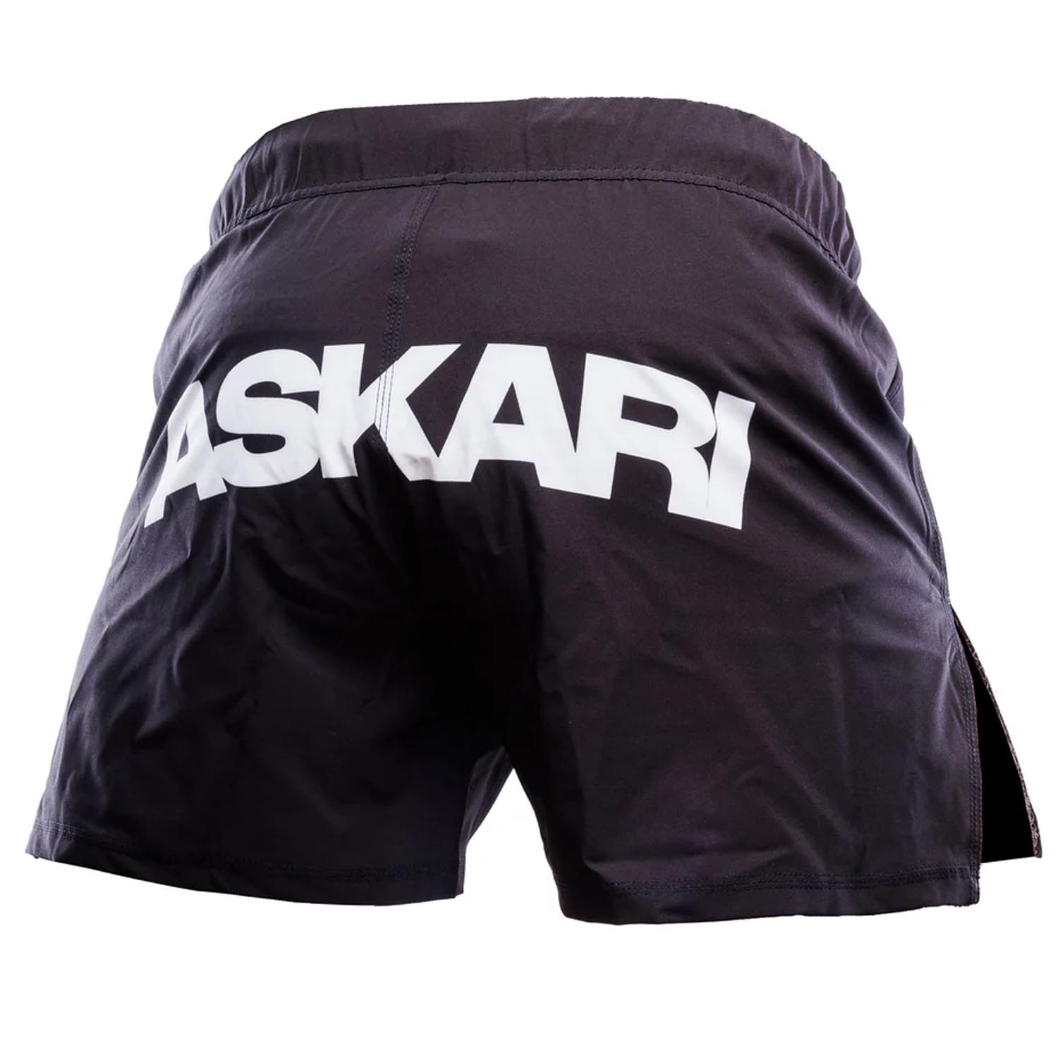ASKARI MMA Fight Shorts, Matsaint No Gi, black-white, XXL