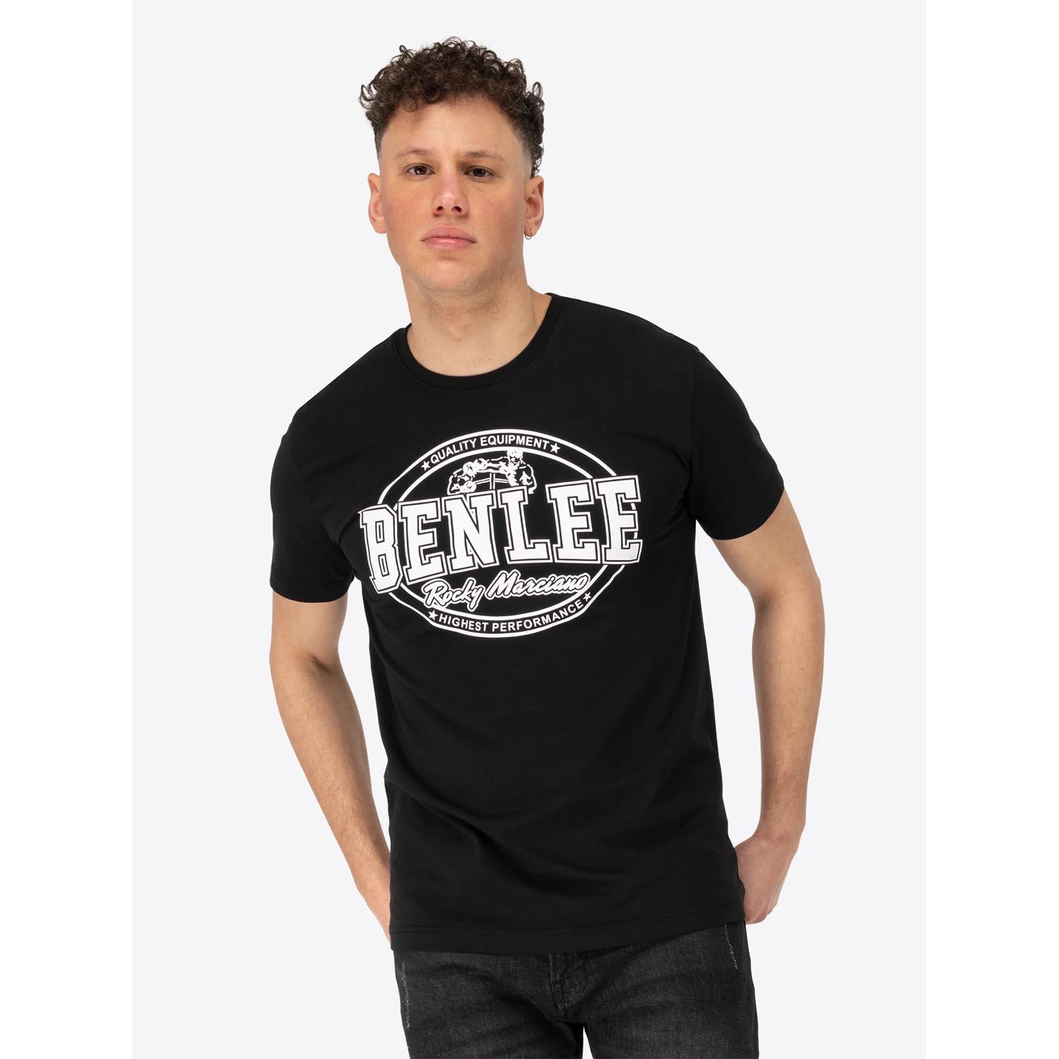 BENLEE T-Shirt, Darien, black-white