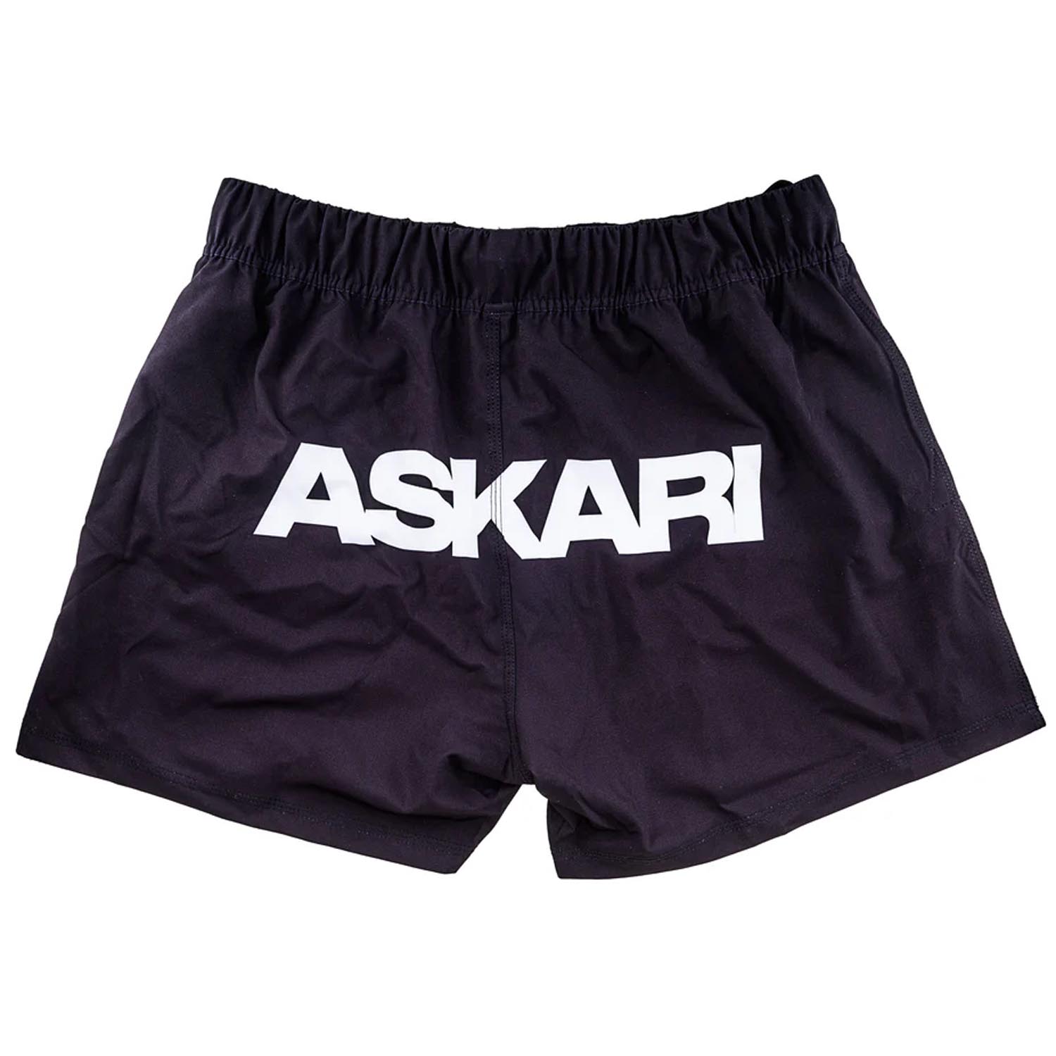 ASKARI MMA Fight Shorts, Matsaint No Gi, black-white, M