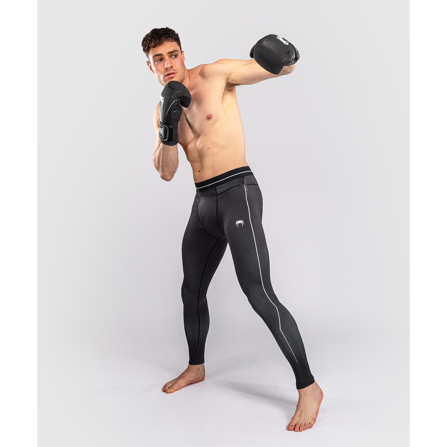 VENUM Compression Pants, Stealth, black-white, XXL