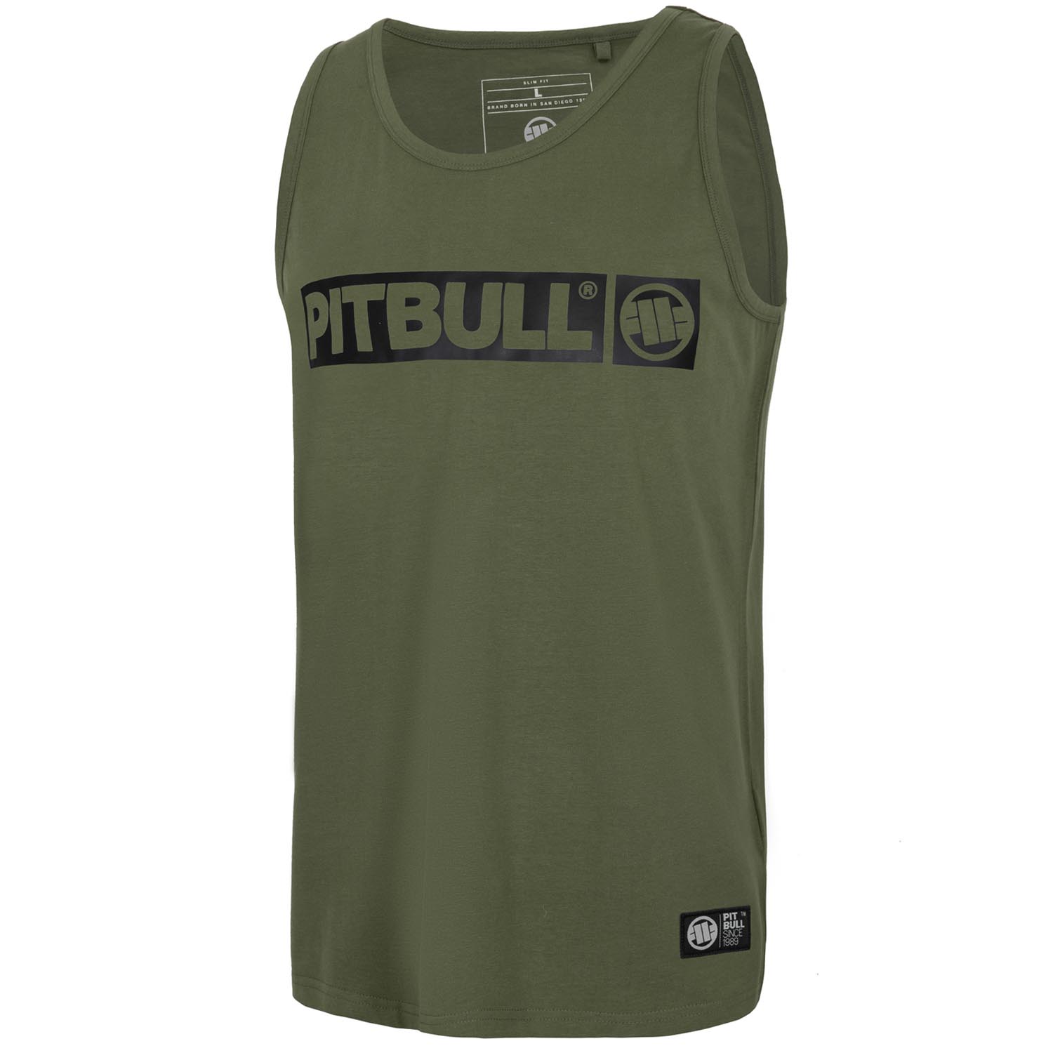 Pit Bull West Coast Tank Top, Hilltop, olive, XXXL