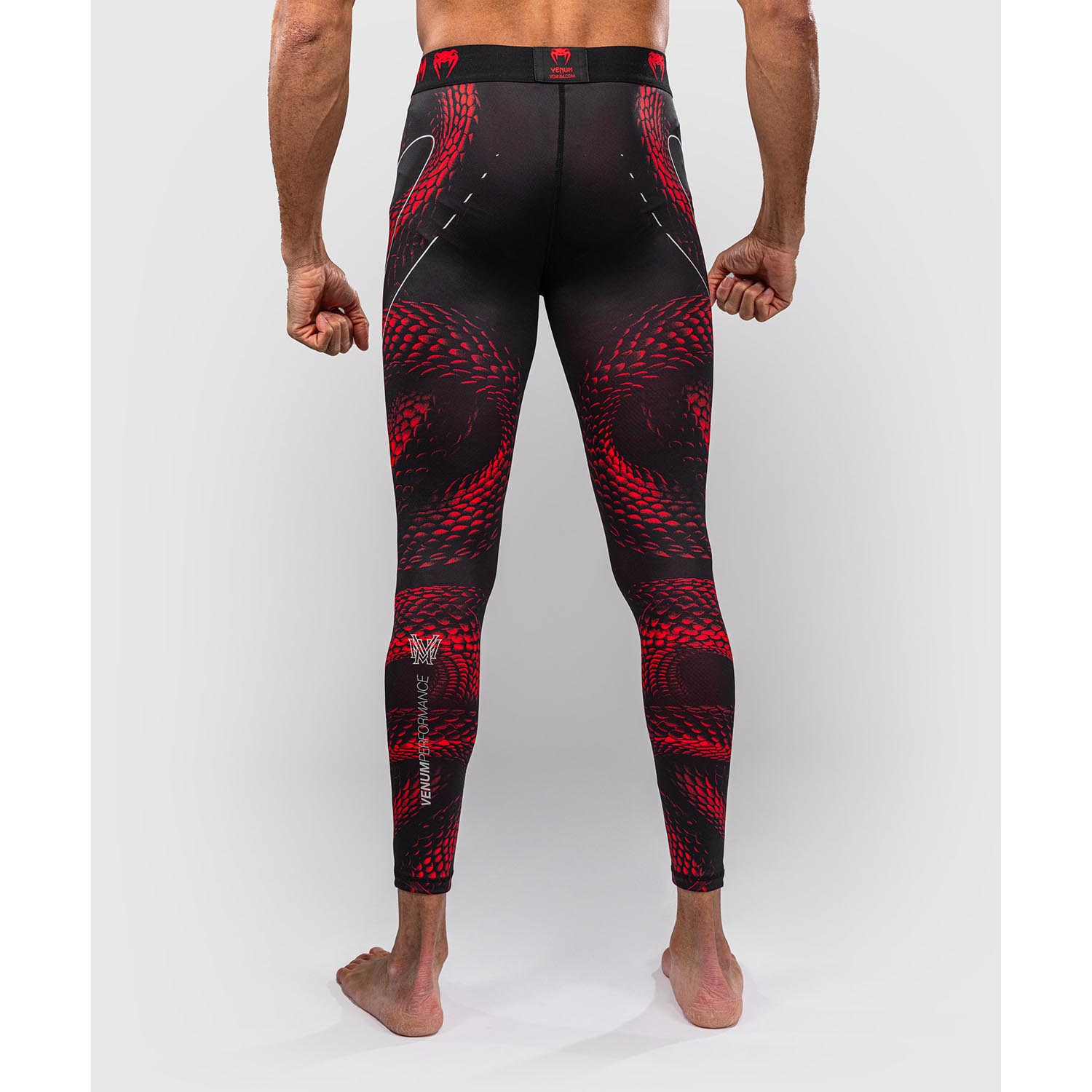 VENUM Compression Pants, Matupa, black-red-silver, XXL