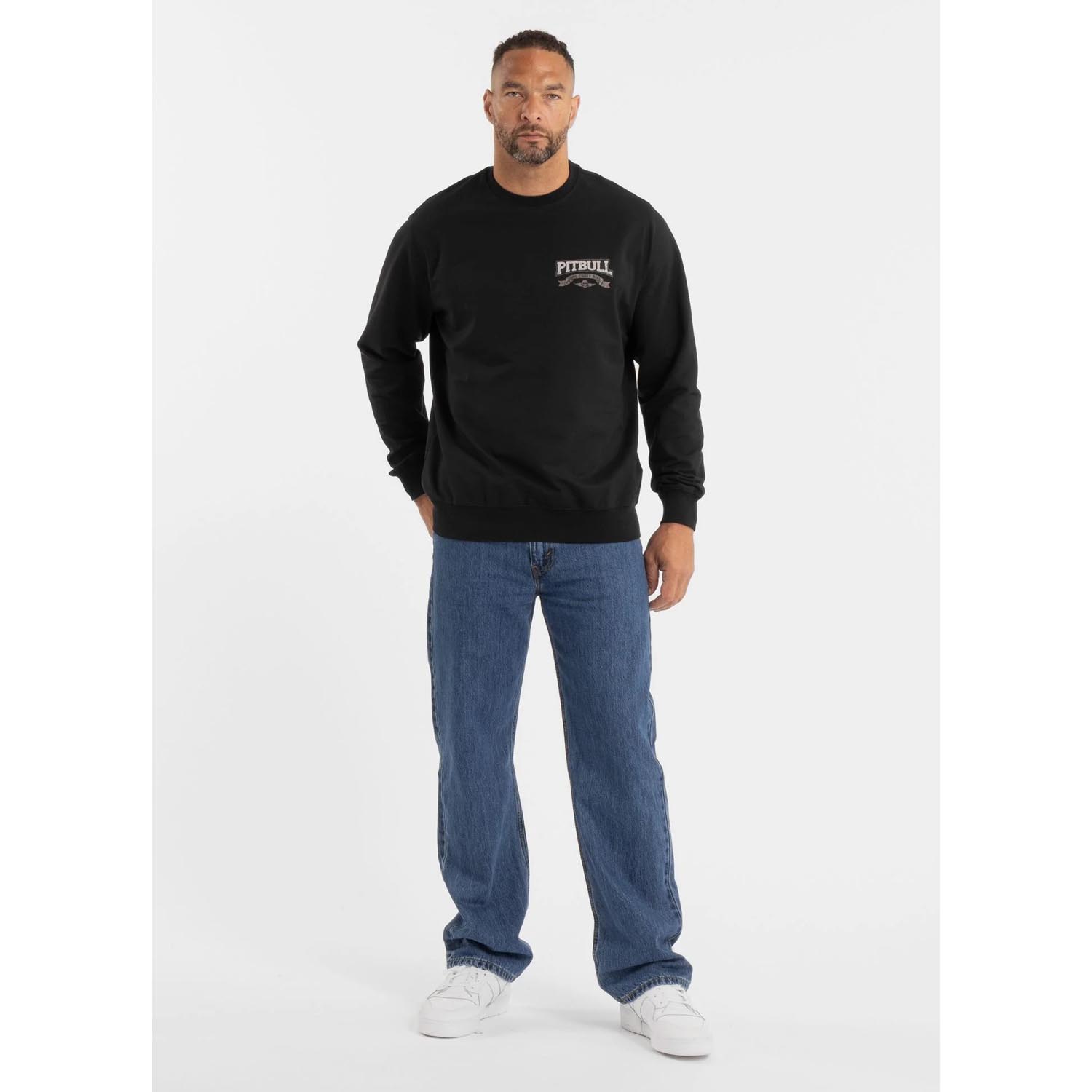 Pit Bull West Coast Pullover, Troublemaker, black, XXXL