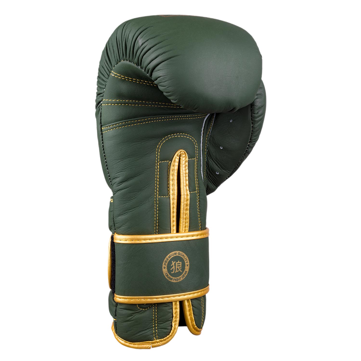 OKAMI Boxing Gloves, Competior V2, olive-gold, 16 Oz