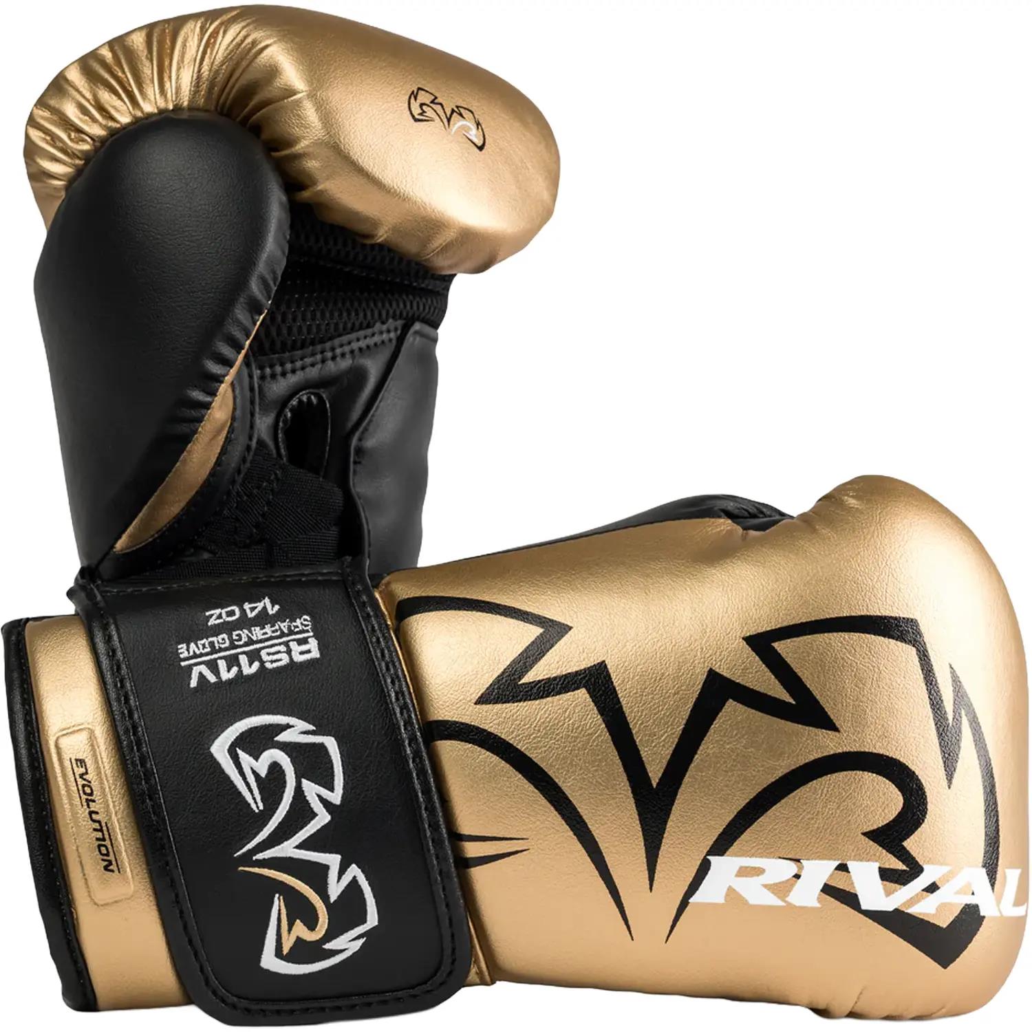 Rival Boxing Gloves, RS11V, Evolution, gold, 14 Oz