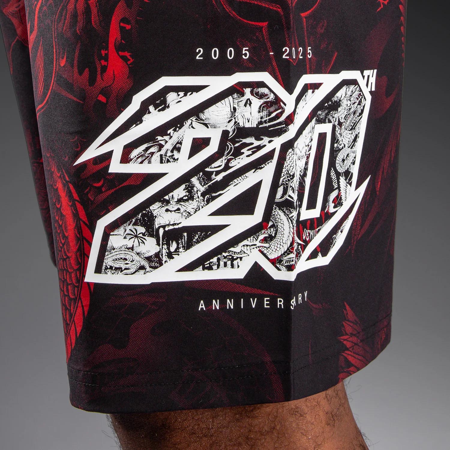 VENUM Training Shorts, 20Th Anniversary, black-red, S