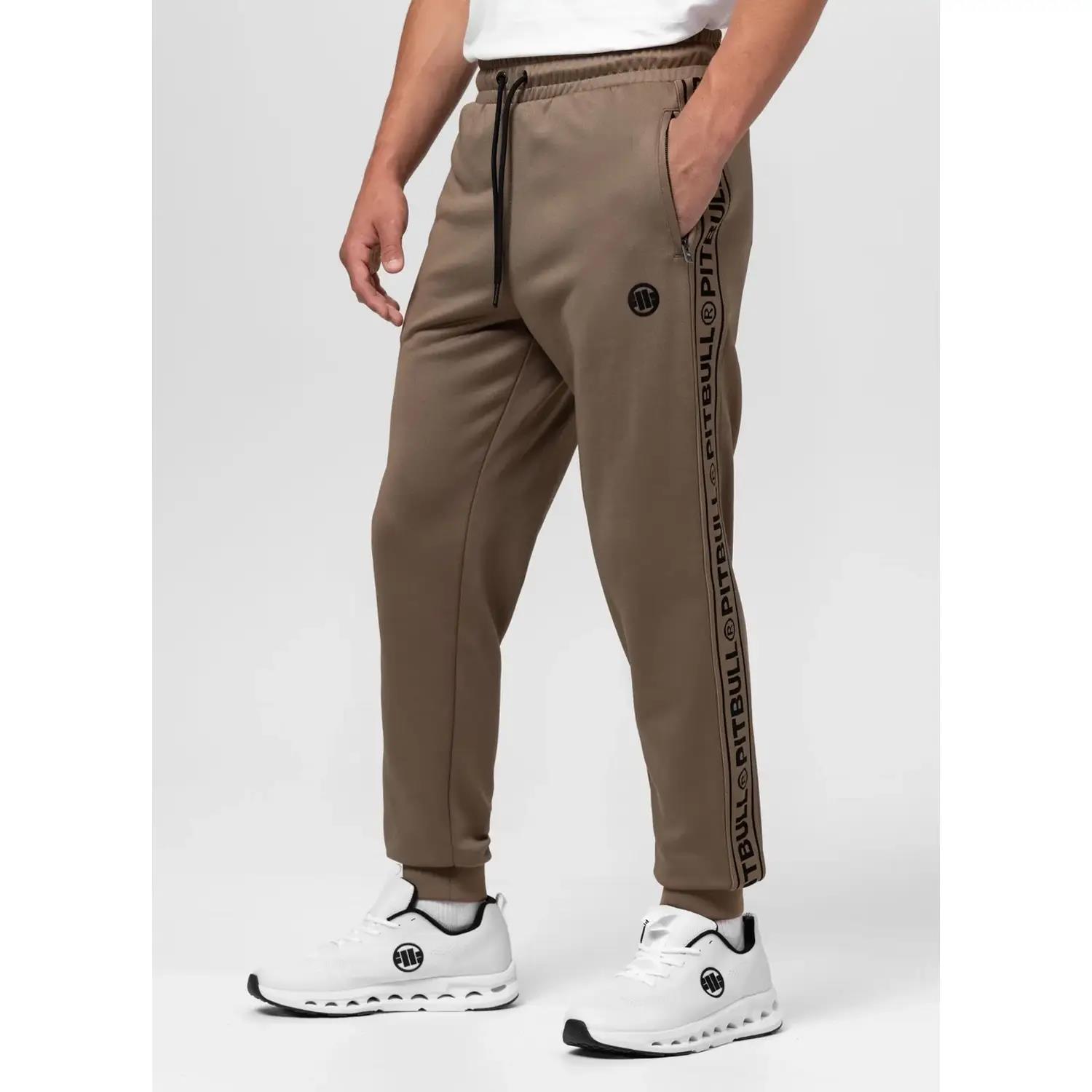 Pit Bull West Coast Joggers, Tape Logo, brown, M