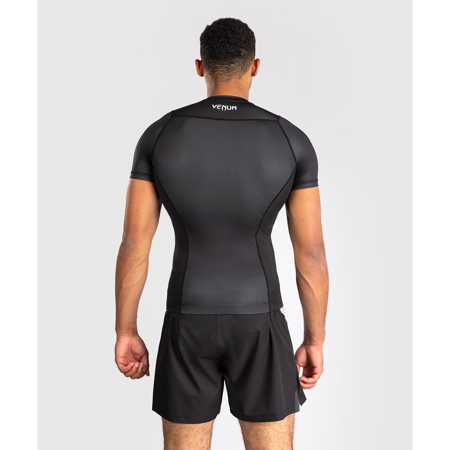 VENUM Rashguards, S/S, No Gi, black-white, M