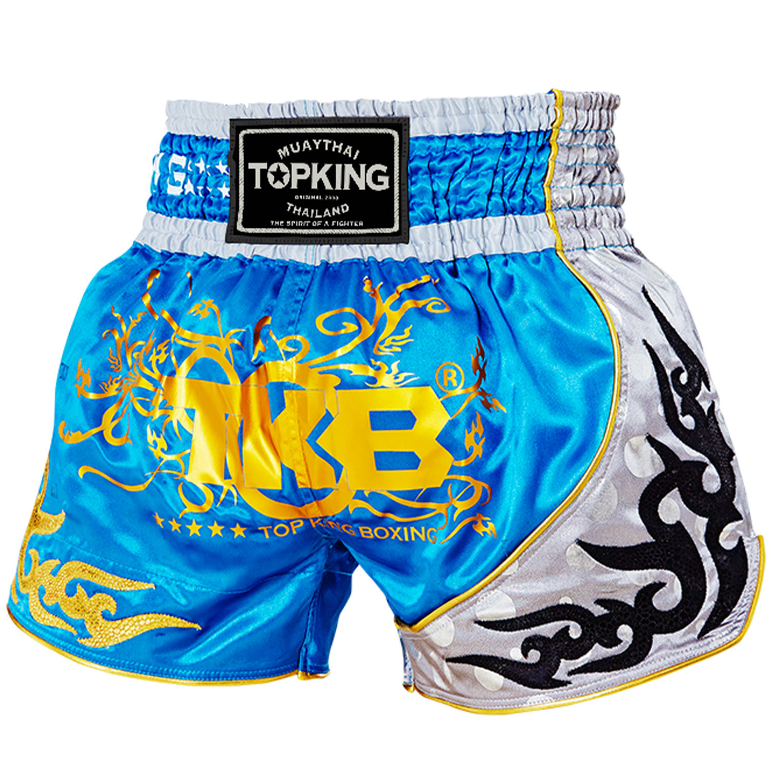 TOP KING BOXING Muay Thai Shorts, TKTBS 125, blue