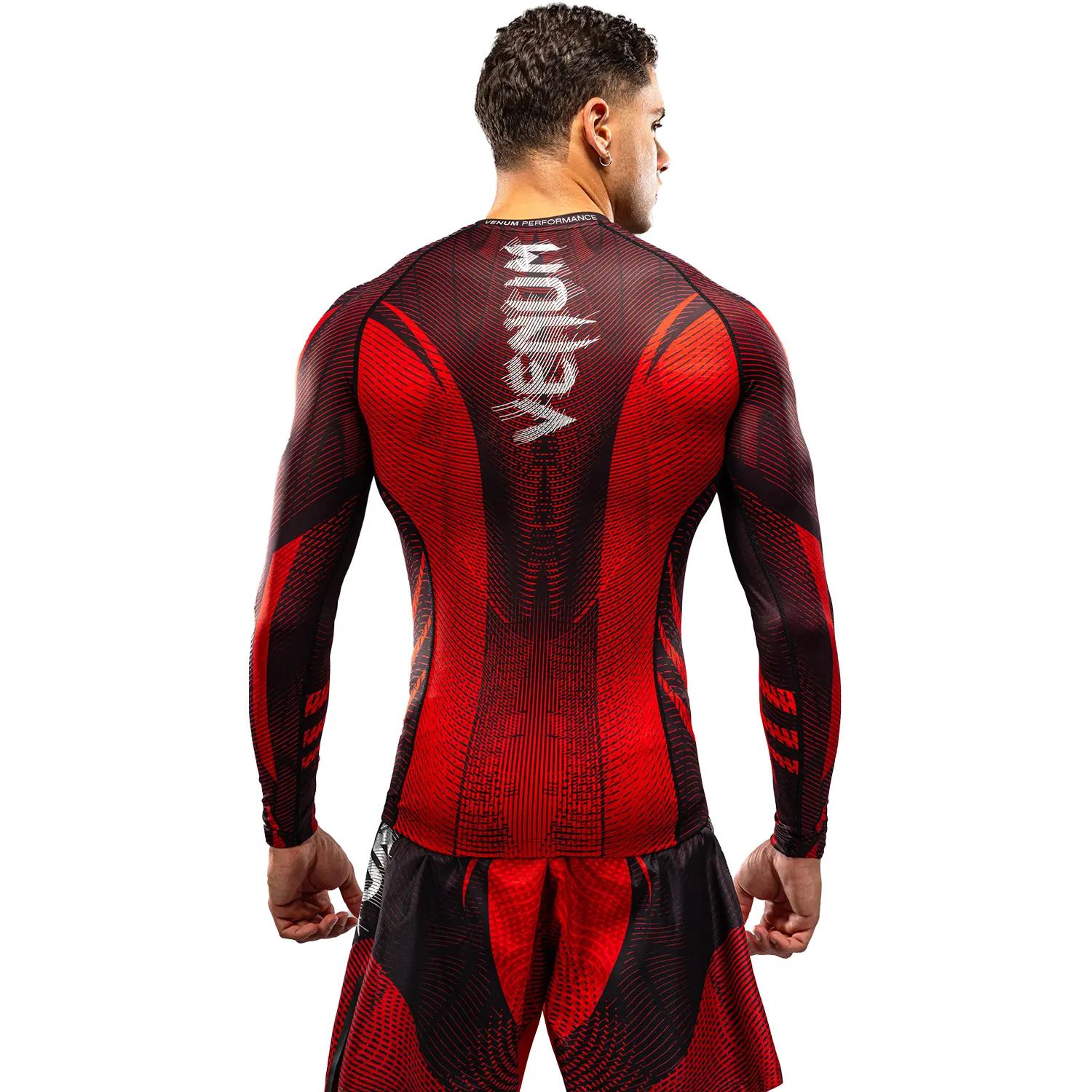 VENUM Rashguard, L/S, Galactic 3.0, red-silver, L