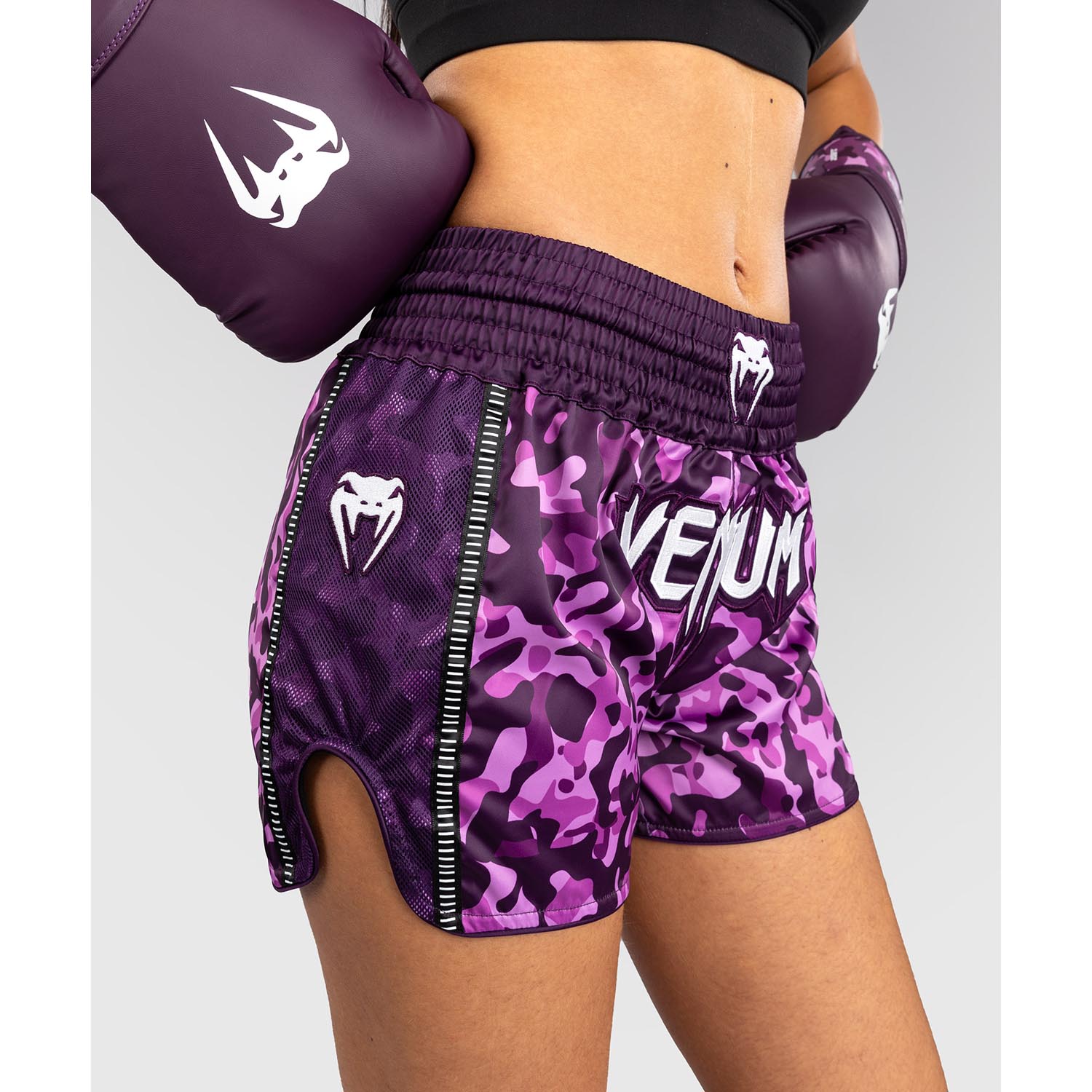 VENUM Muay Thai Shorts, Women, Iris, purple-pink, XS