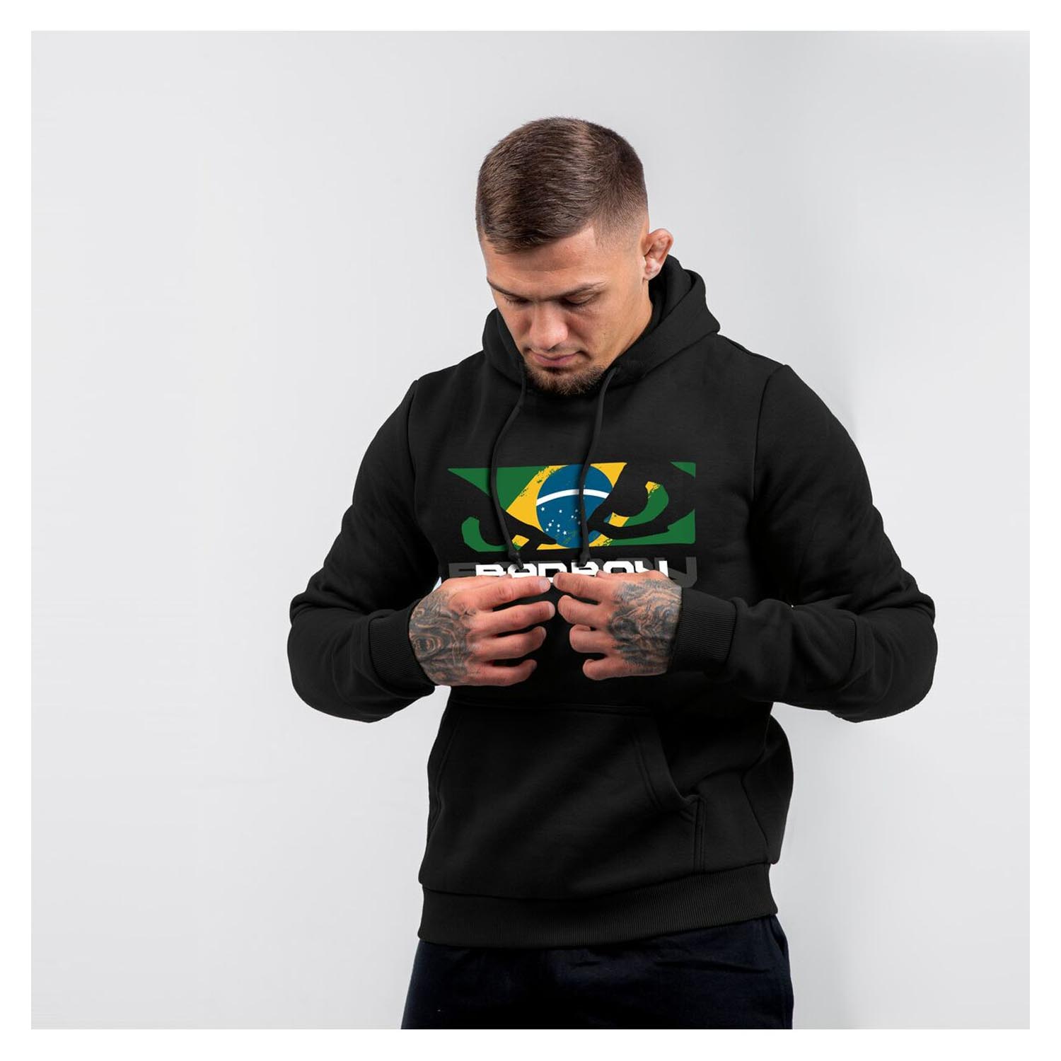 Bad Boy Hoody, Brazilian Flag, black, L