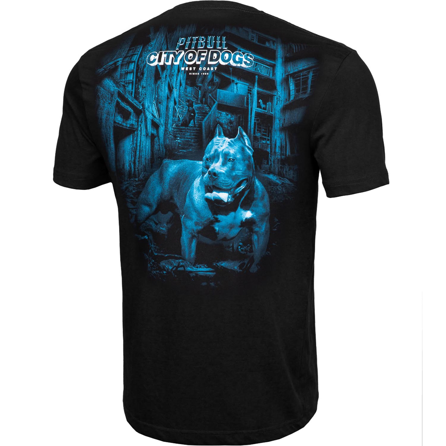 Pit Bull West Coast T-Shirt, City Of Dog, schwarz