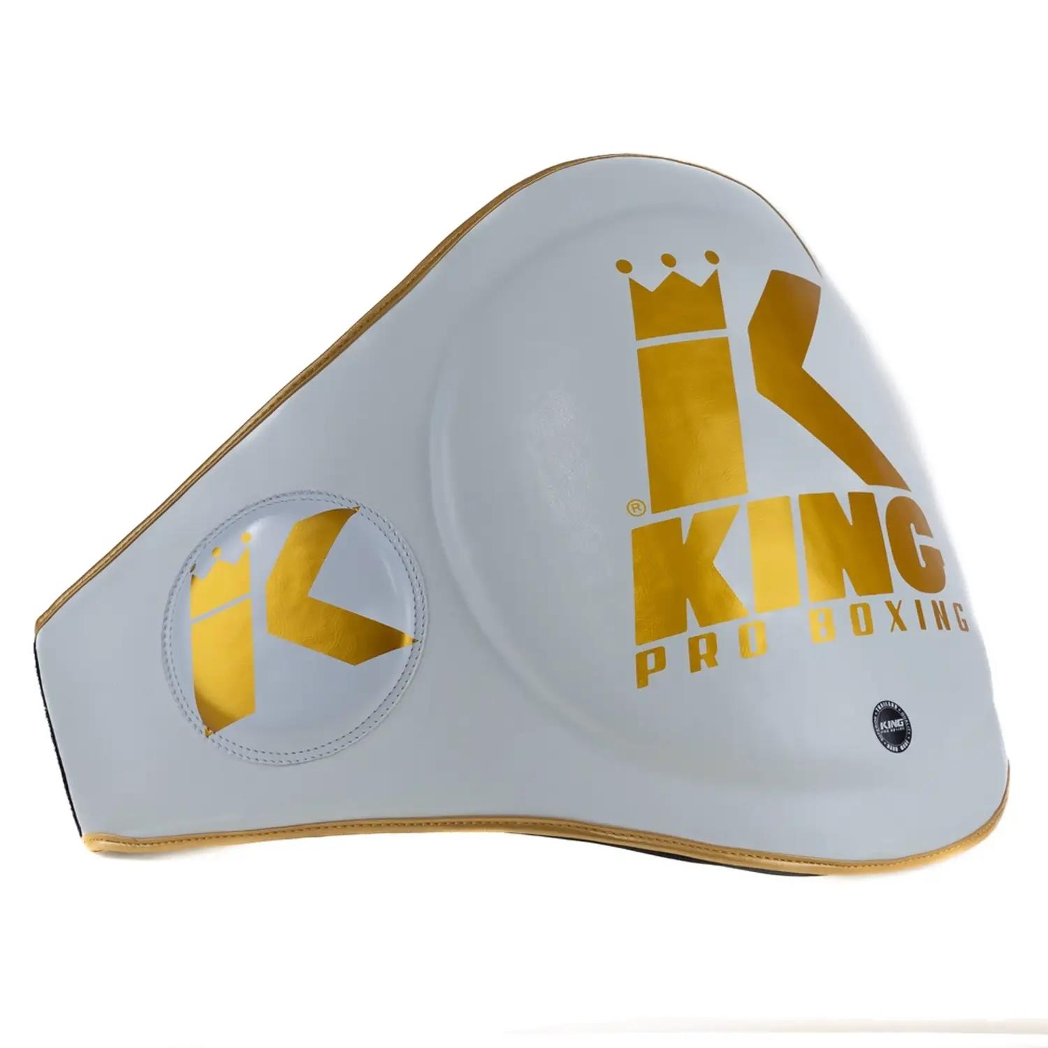 KING PRO BOXING Belly Protector, KPB BP, white-gold