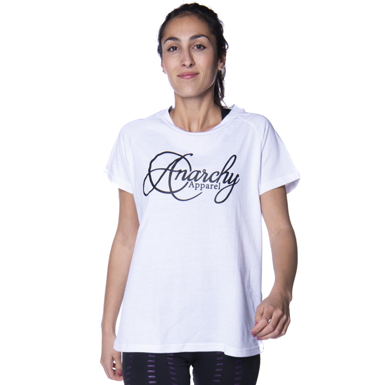 Anarchy Apparel T-Shirt, Raglan Corpus, weiß, L
