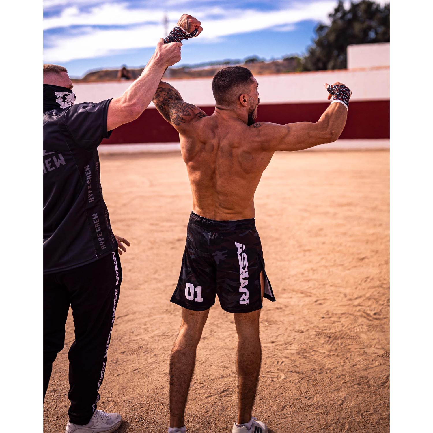ASKARI MMA Fight Shorts, JJ, brown-camo, S