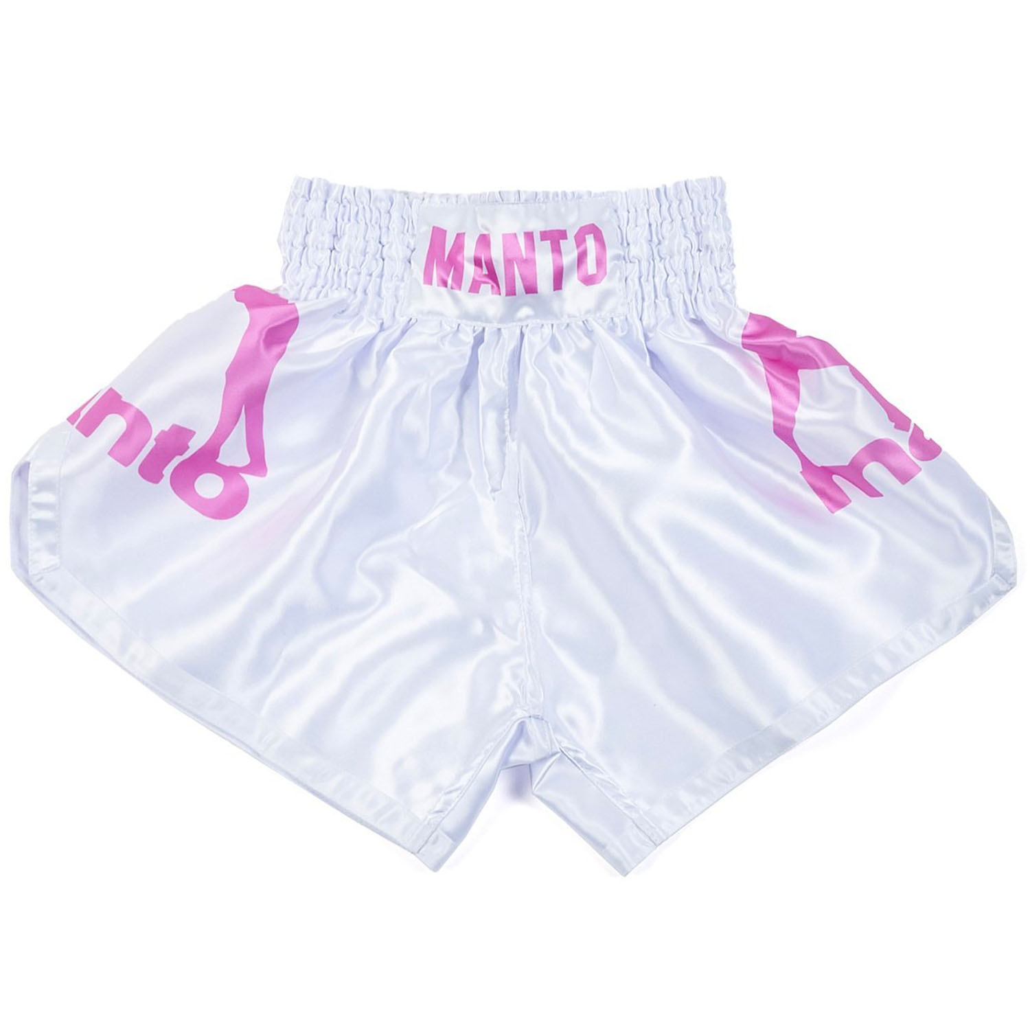 MANTO Muay Thai Shorts, Dual, weiß