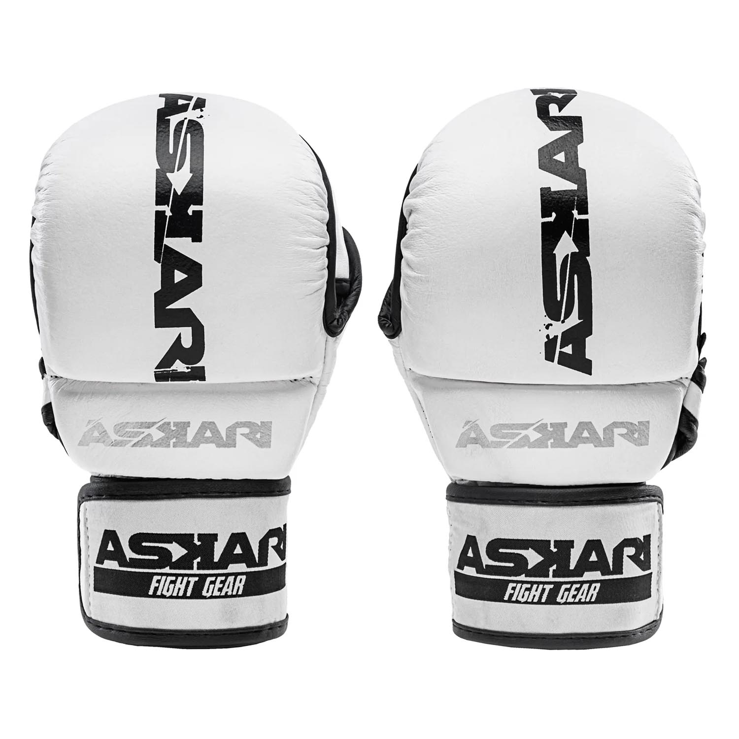 ASKARI MMA Sparring Gloves, Troublemaker, white-black, XL