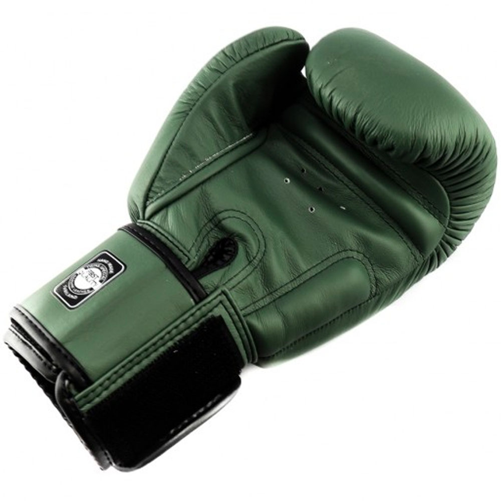 TWINS Special Boxing Gloves, Leather BGVL-3, military, 16 Oz