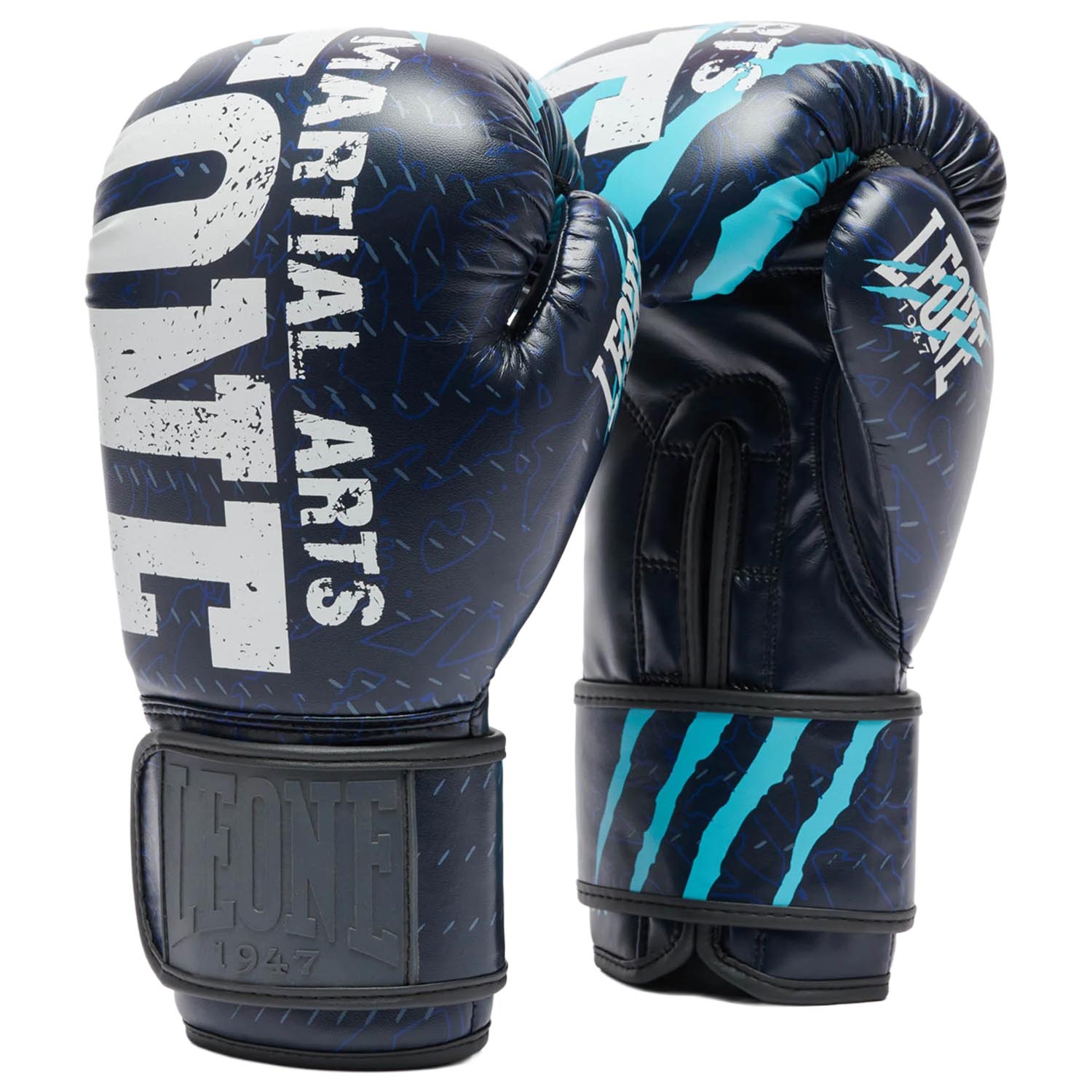 LEONE Boxing Gloves, Primal Instinct, GN004, blue, 10 Oz