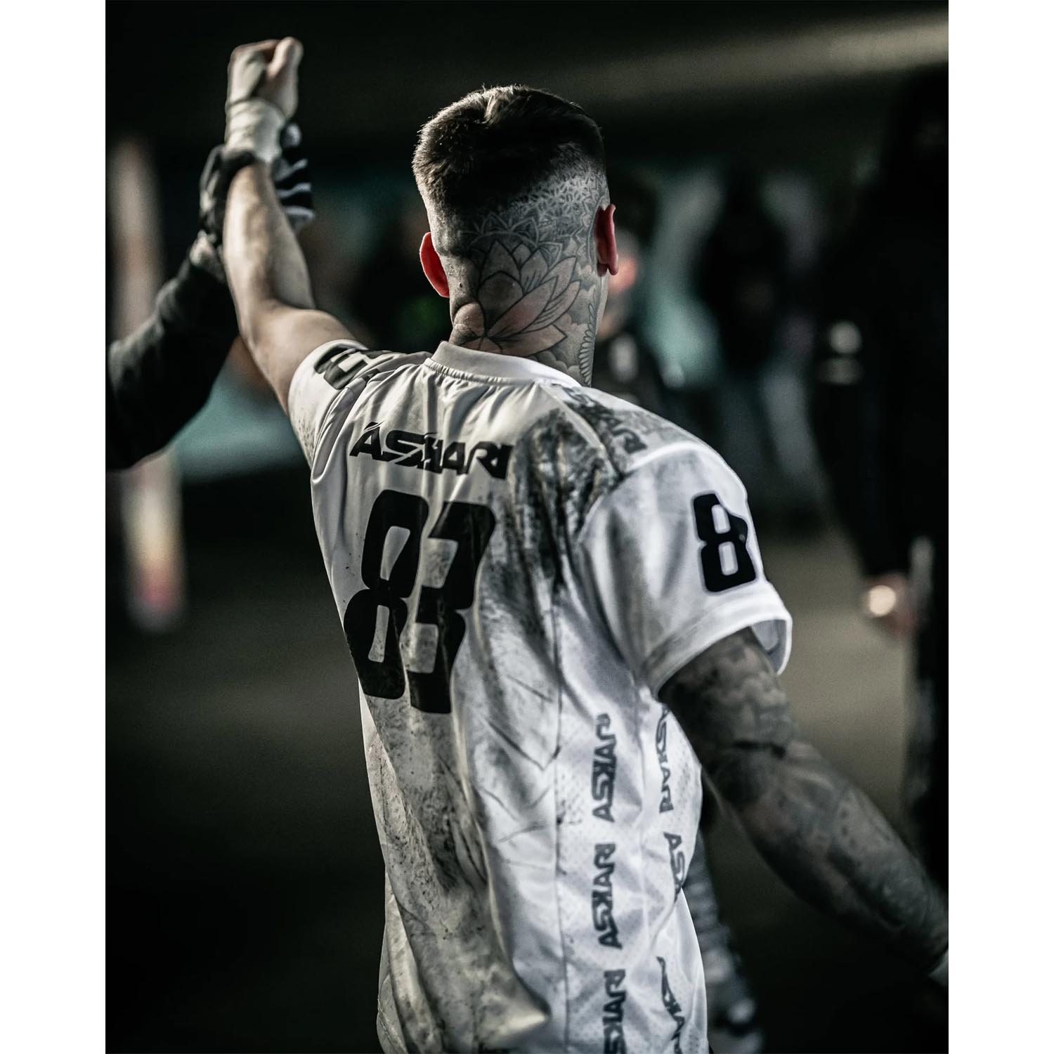 ASKARI Dry Tech T-Shirt, Baller, white-black, XXXL
