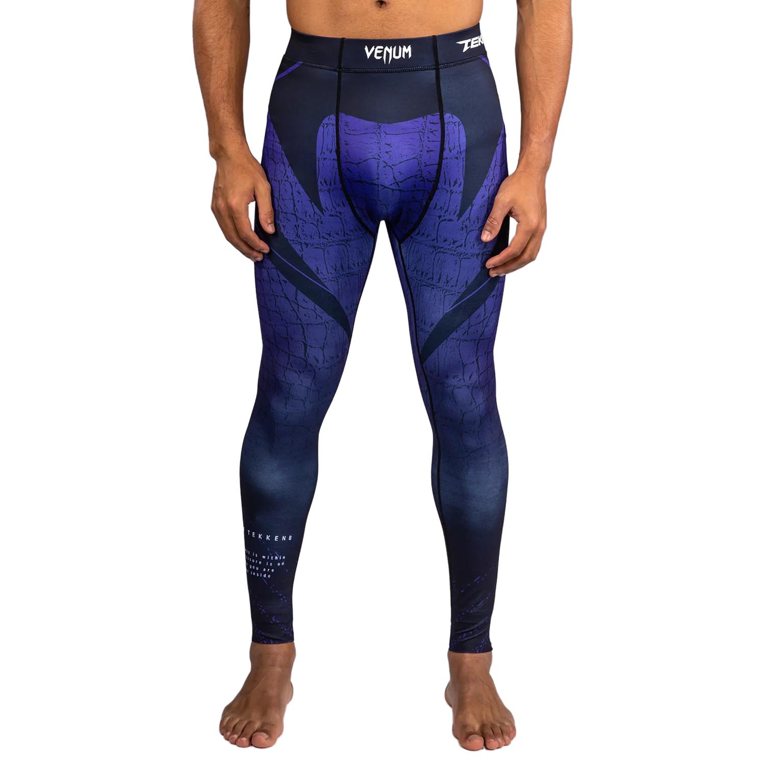 VENUM Compression Pants, Tekken 8, Kazuya, black-blue, L