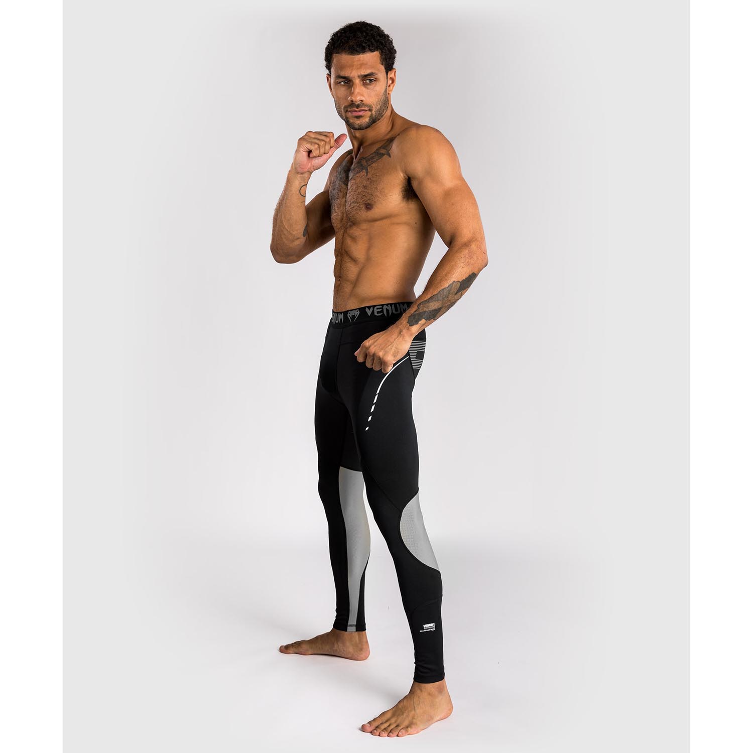 VENUM Compression Pants, Adrenaline, black-silver, M