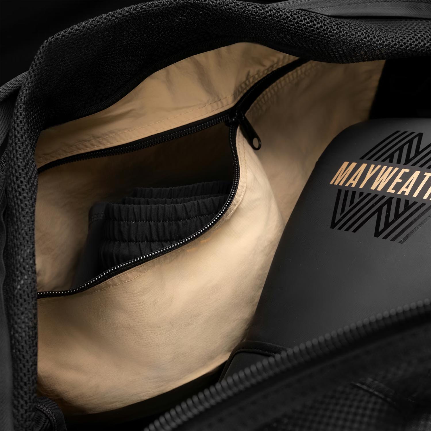 Hayabusa Sport Bag, Mayweather, Mesh Bag, black-gold