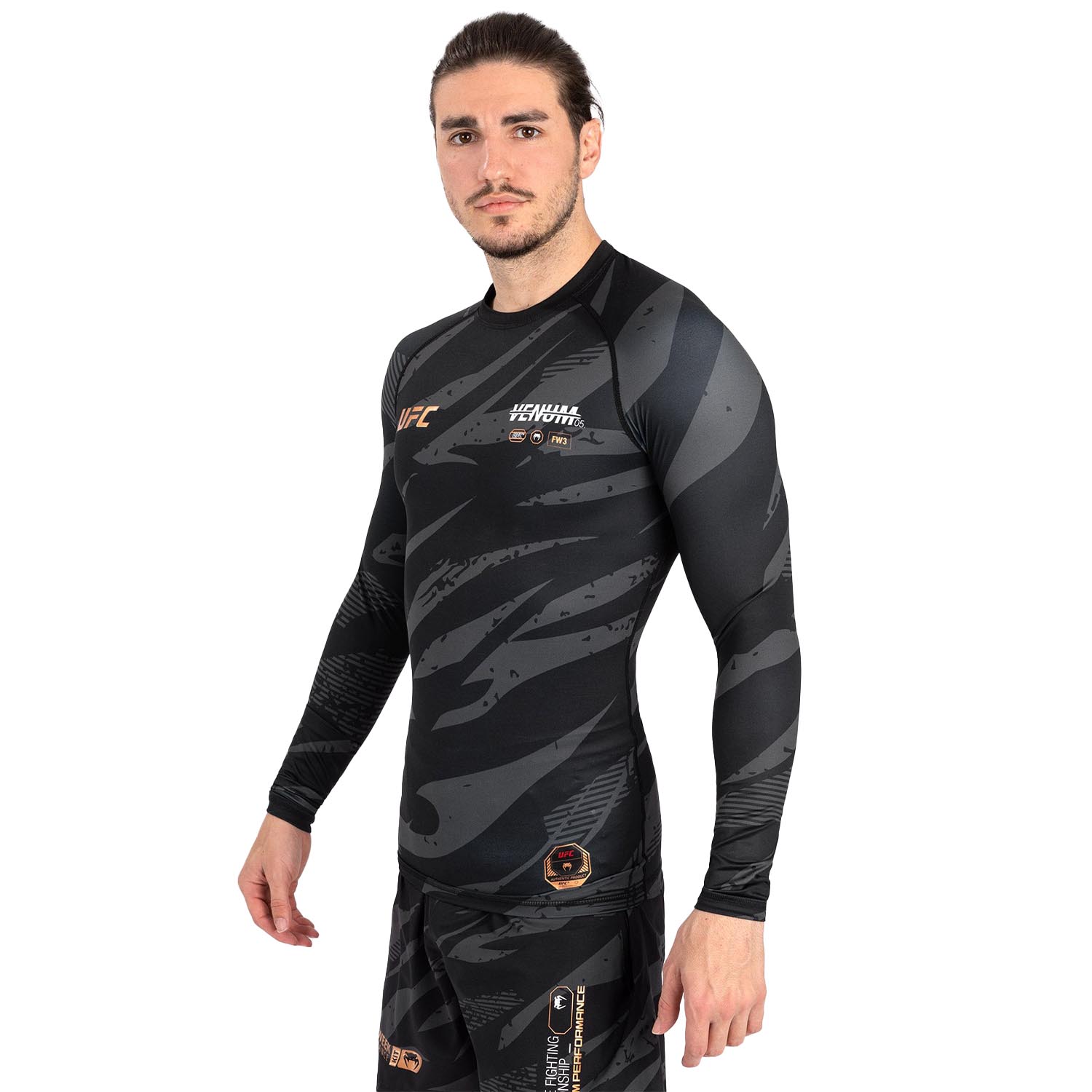 VENUM Rashguard, L/S, UFC Fight Week, Adrenaline, urban camo, S