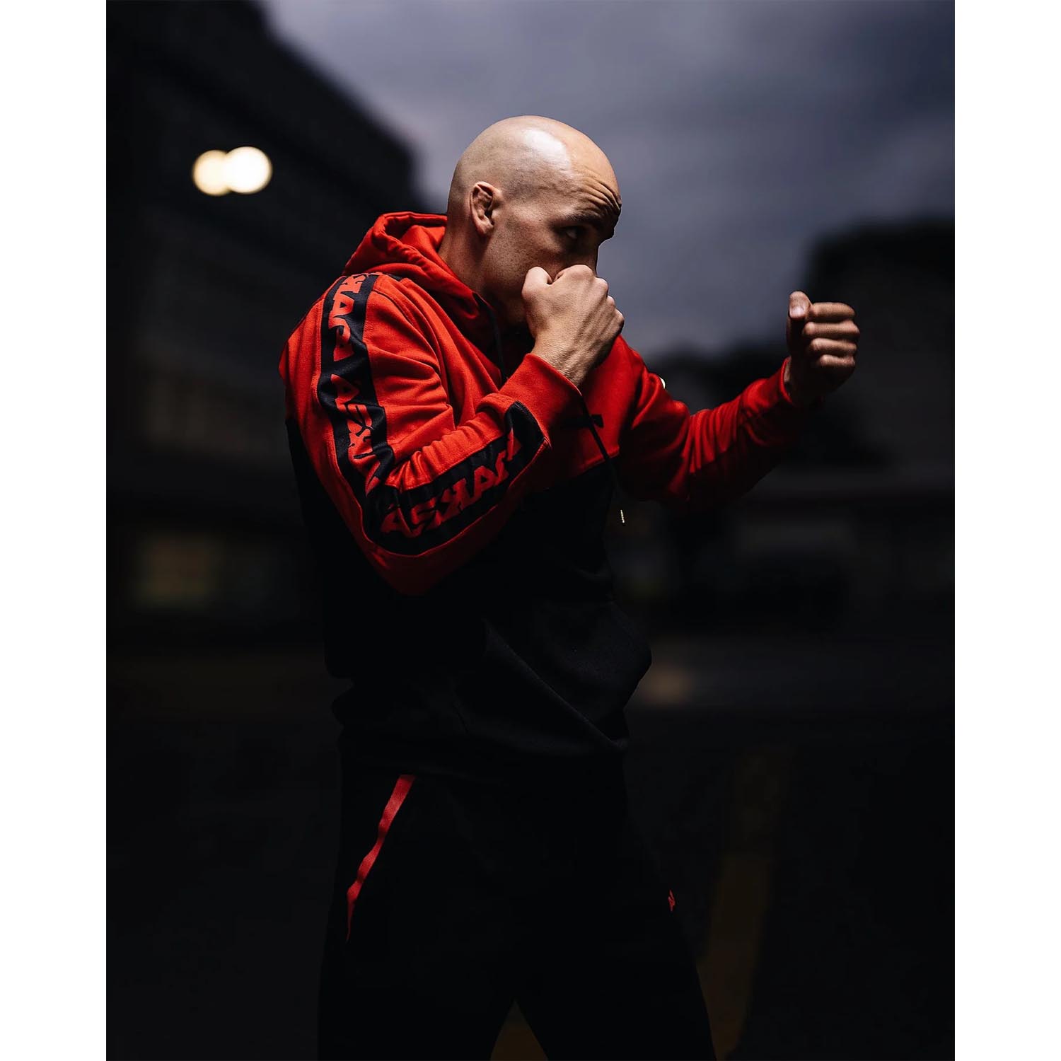ASKARI Hoody, Scatto, black-red, XXL