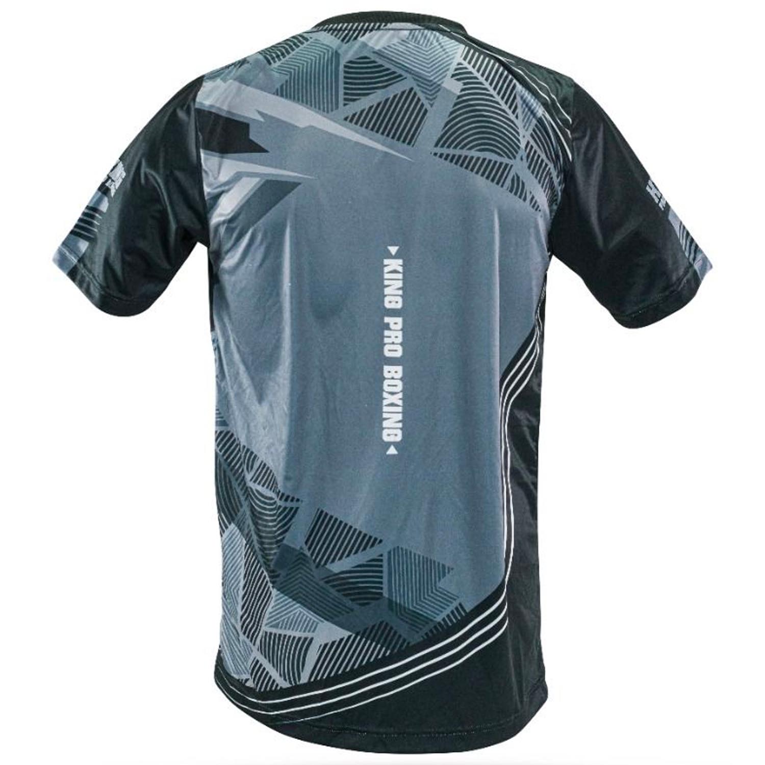 KING PRO Boxing Performance T-Shirt, Flag 1, grey