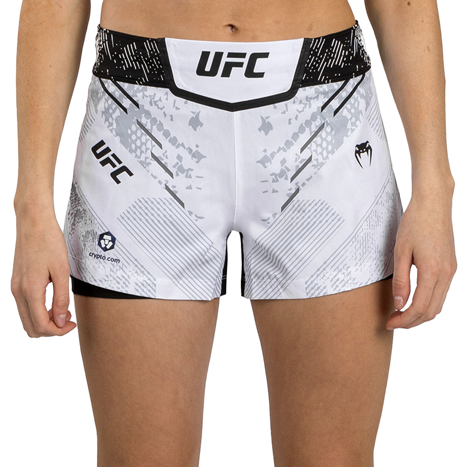 VENUM MMA Fight Shorts, Damen, UFC Fight Night, Adrenaline, weiß, XL