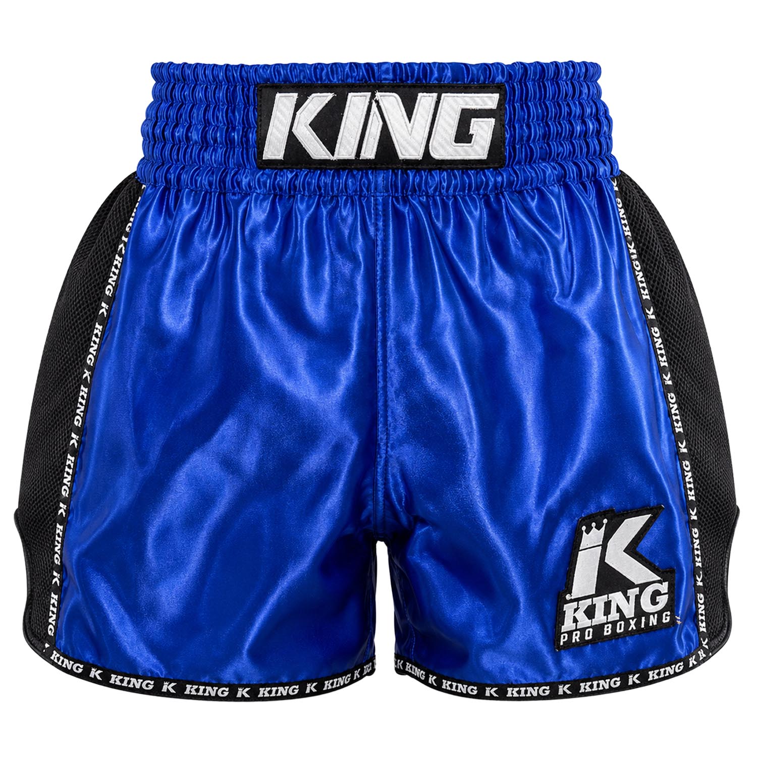KING PRO BOXING Muay Thai Shorts, Bangkok 2, blue-black, L