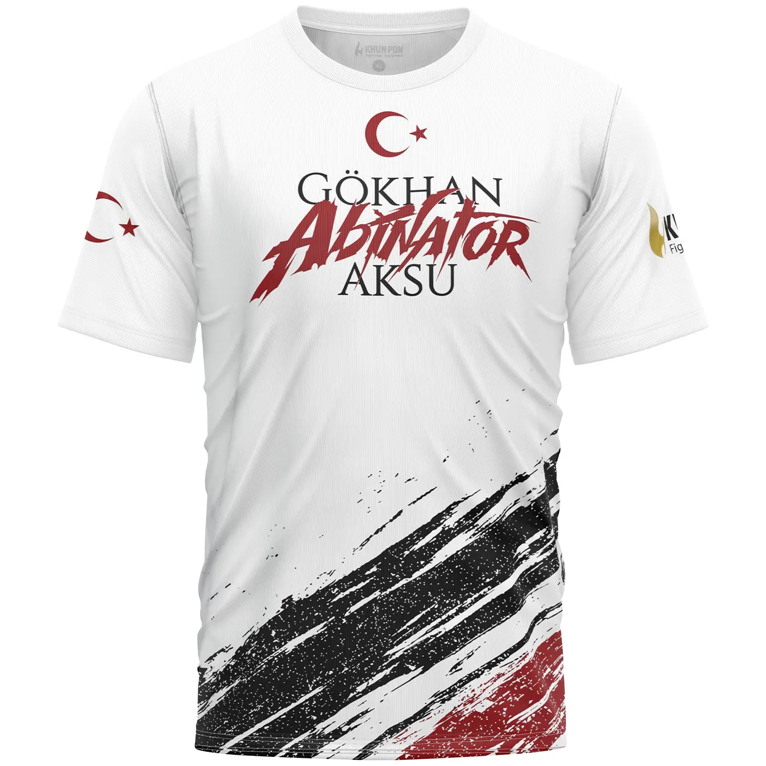 KHUN PON T-Shirt, KHUN PON x Gökhan, Team Abinator, white, XXL