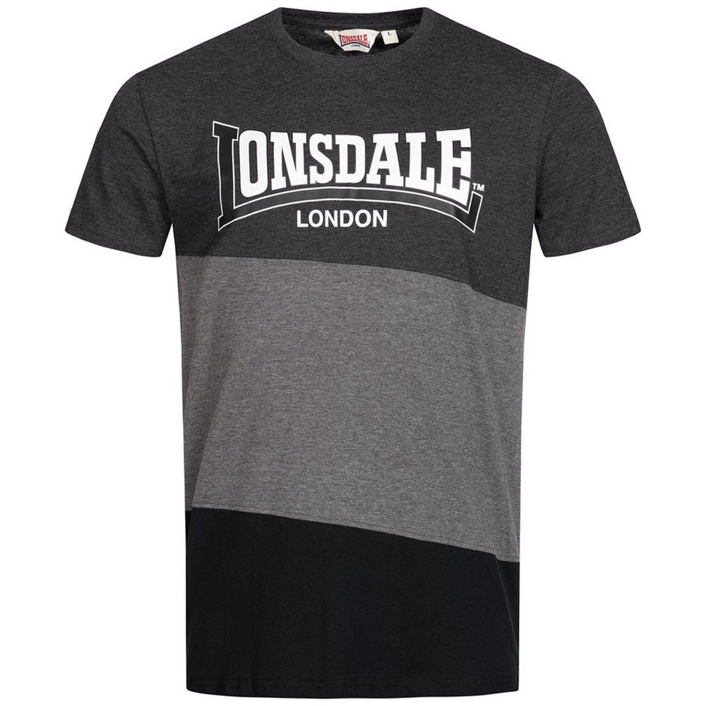 Lonsdale T-Shirt, Walham, schwarz-grau